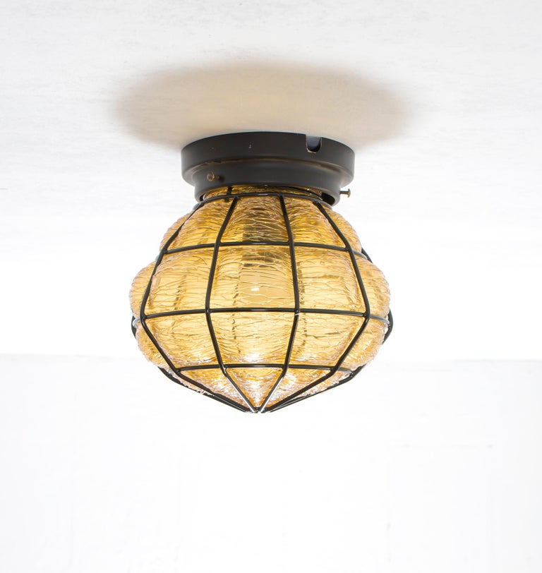 Scandinavian Flush Mount Hallway Light, 1970s In Good Condition For Sale In Oslo, NO