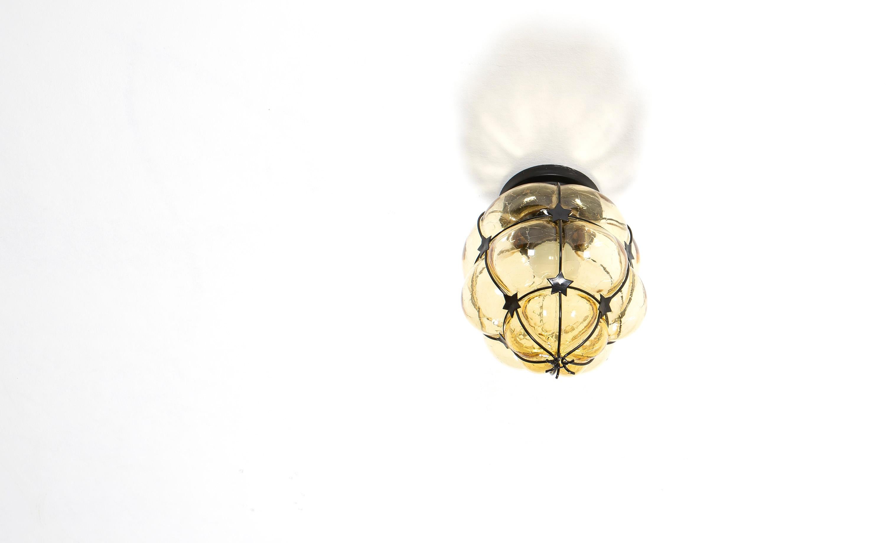 Scandinavian Flush Mount Hallway Light, 1970s In Good Condition For Sale In Oslo, NO
