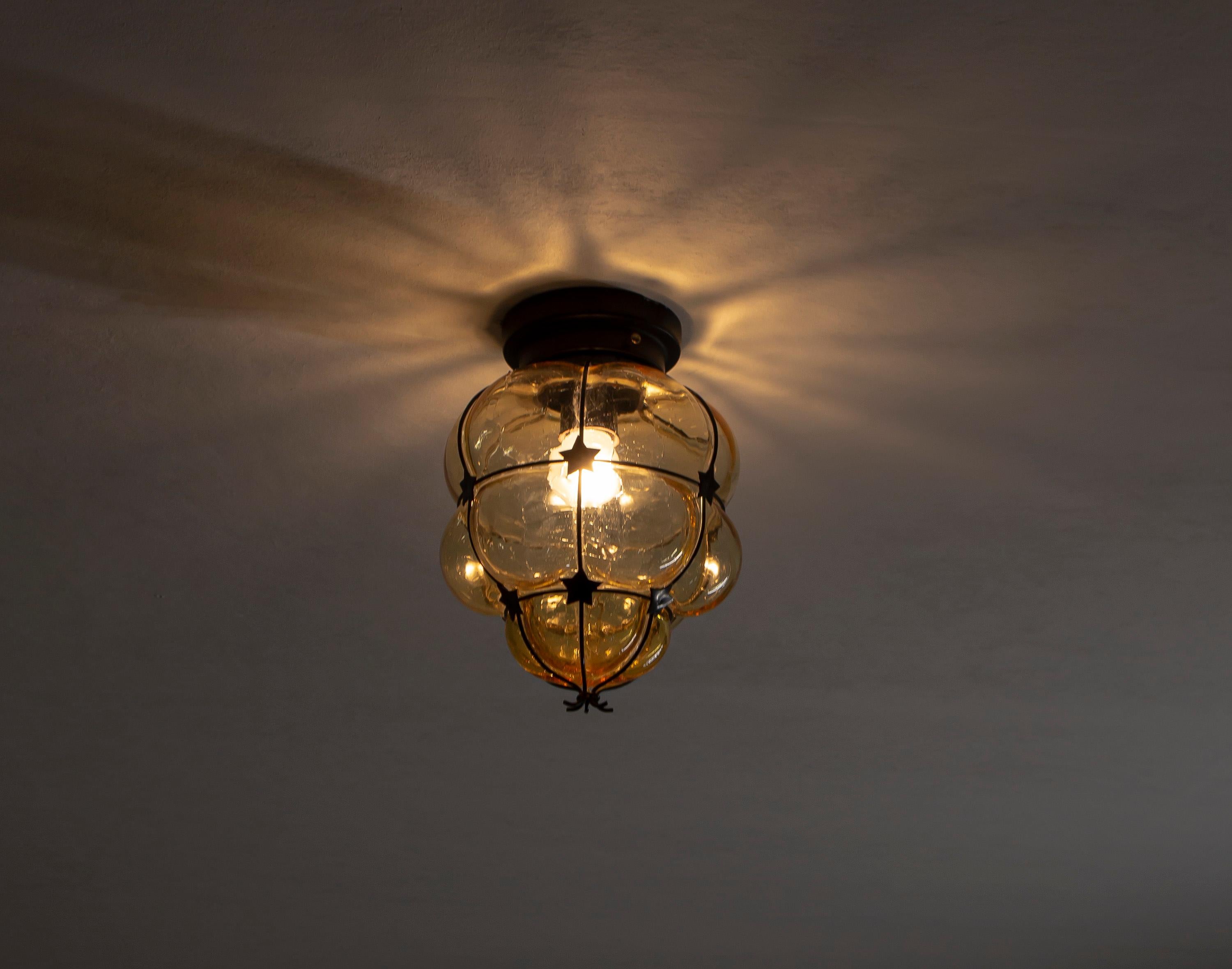 Scandinavian Flush Mount Hallway Light, 1970s For Sale 2
