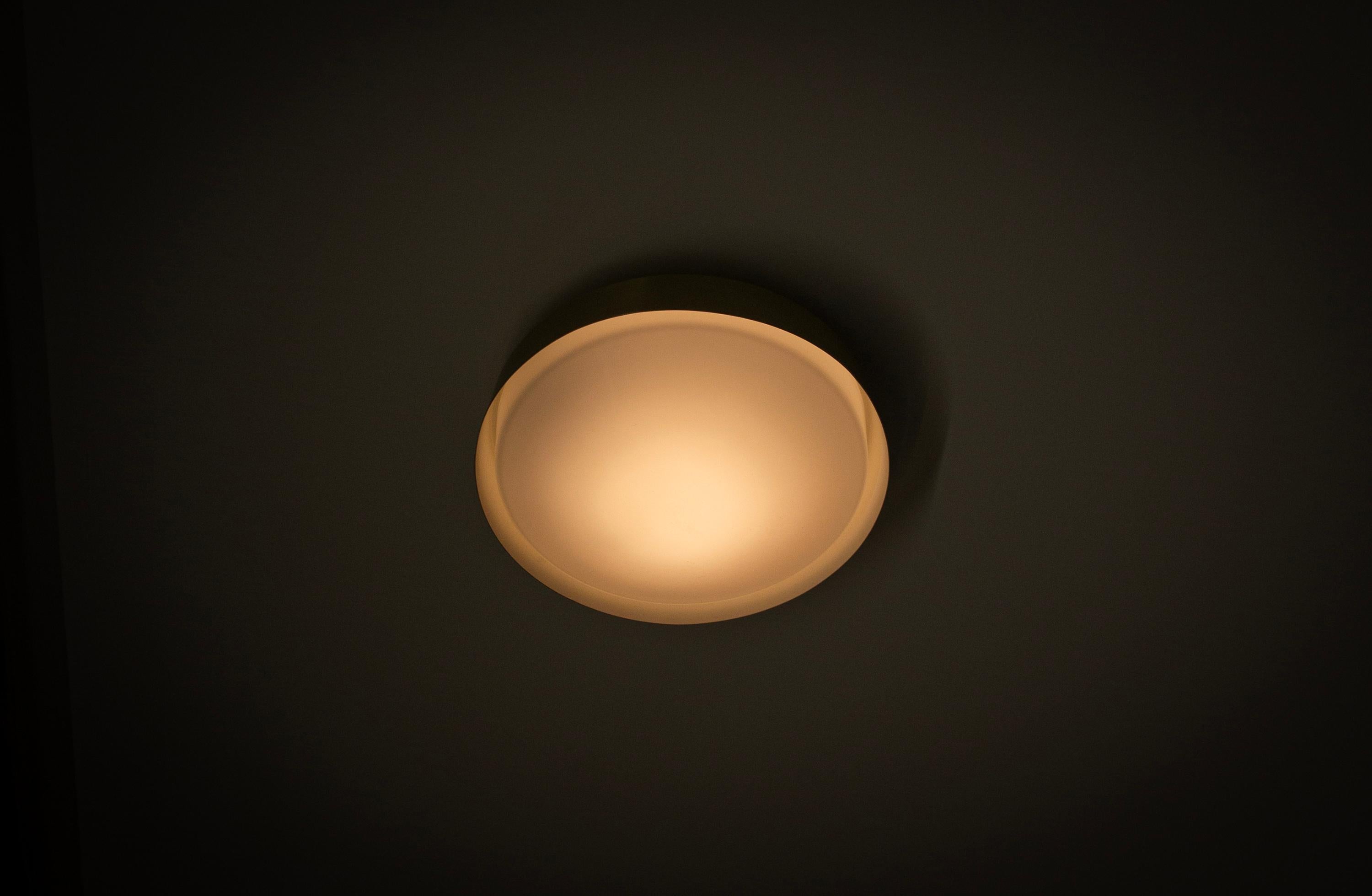 Scandinavian Flushmount Ceiling Lamp, 1950s en vente 1