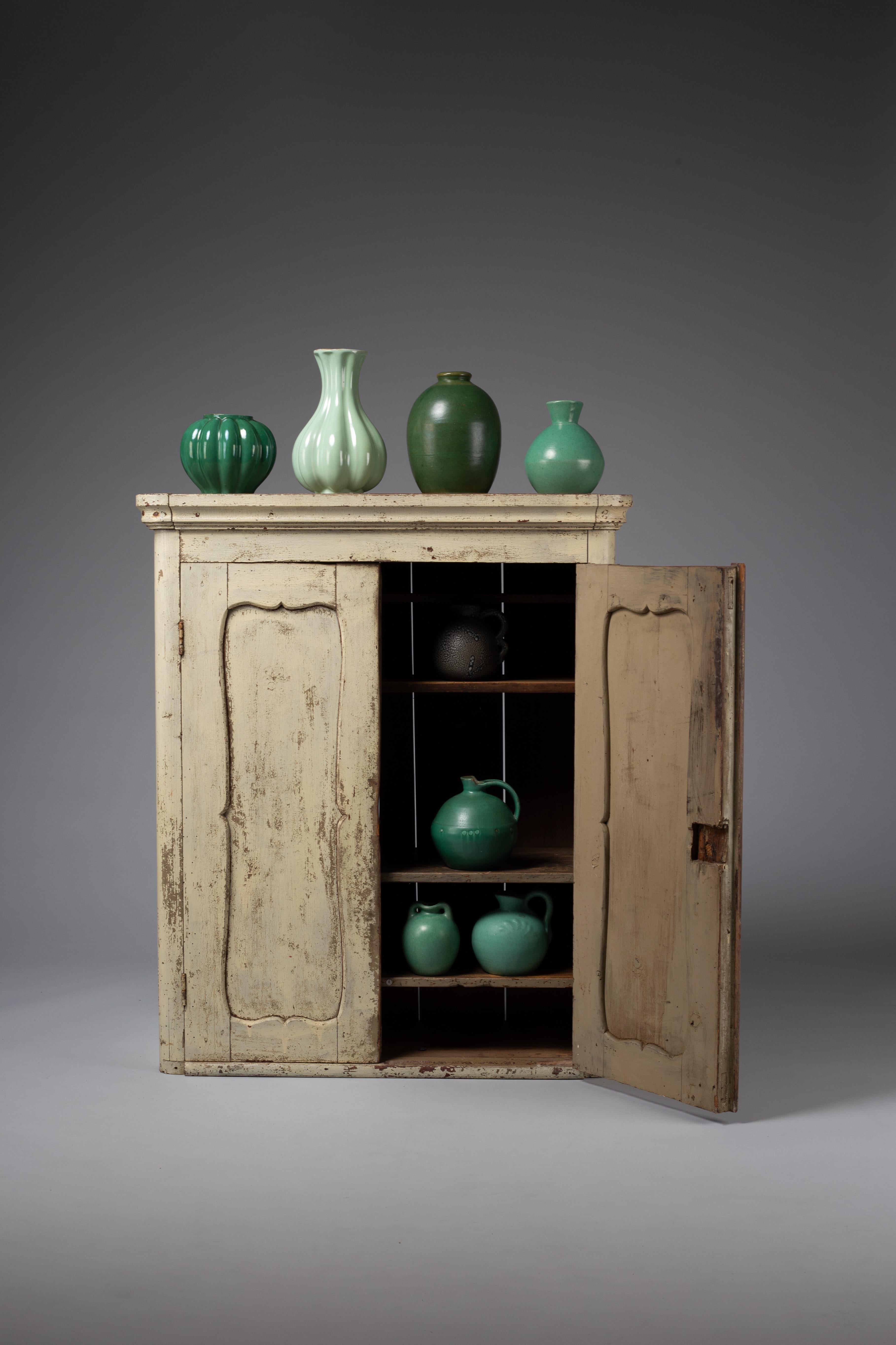 XIX secolo Scandinavian folk art cabinet in vendita