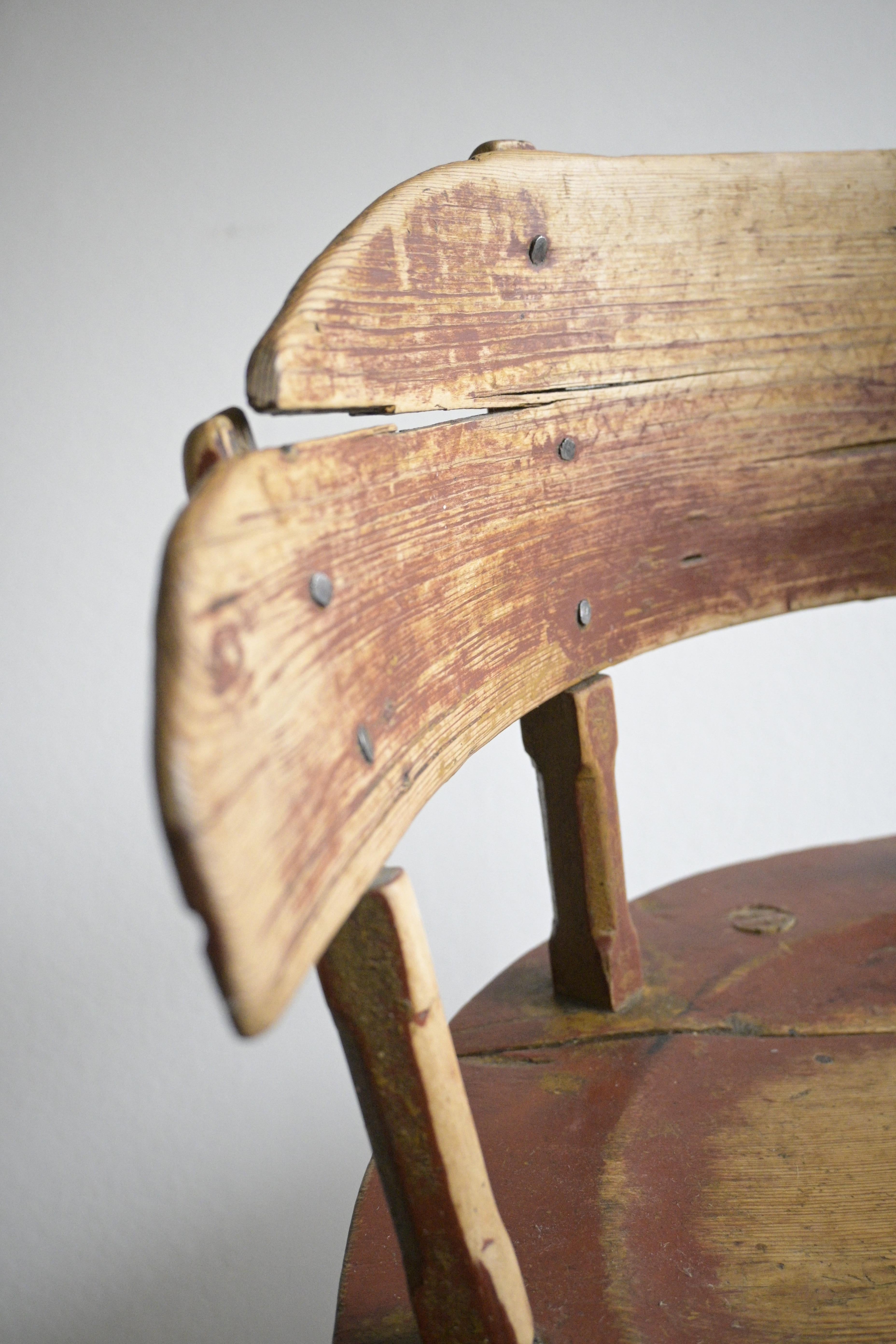 Scandinavian folk art chair circa 1830-50s For Sale 2