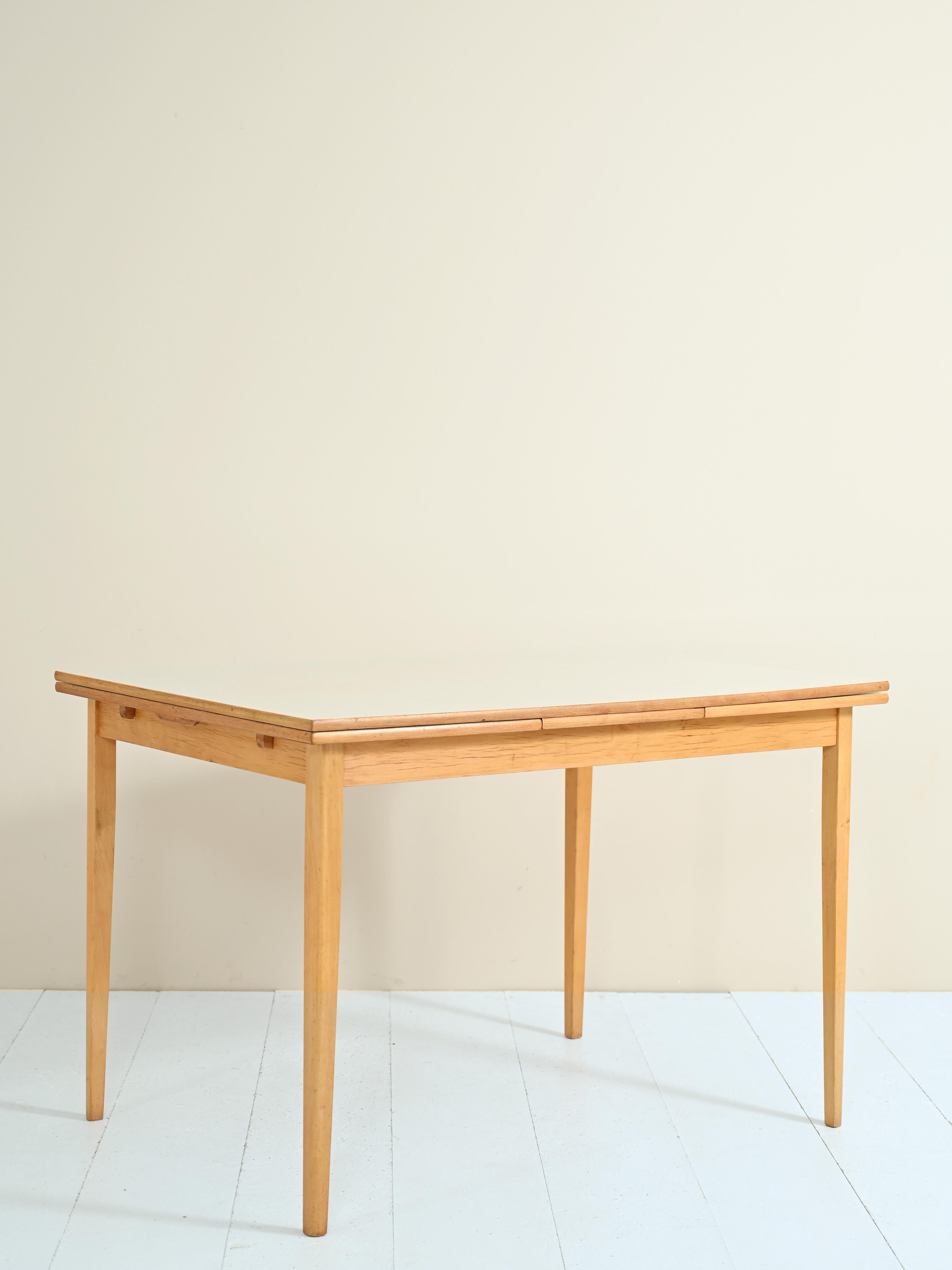 scandinavian dining table extendable