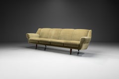 Scandinavian Four-Seater Green Sofa, Scandinavia Mid-20th Century