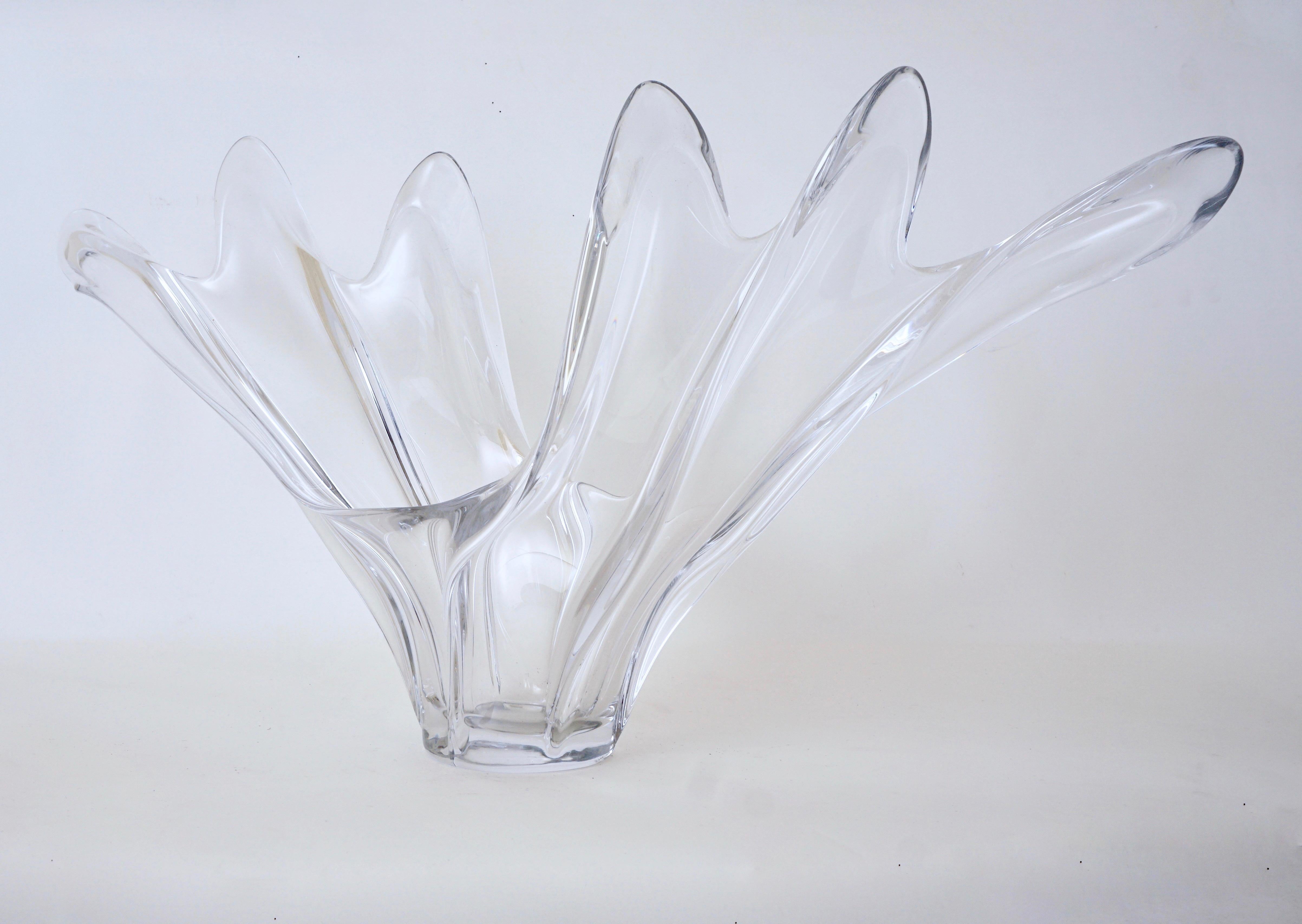 20th Century Scandinavian Free Form Hand Blown Glass Sculpture