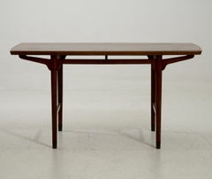 Table basse scandinave autoportante en teck, années 1960