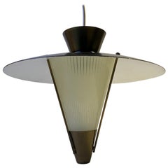 Lampe suspendue scandinave fonctionnelle de style ballerine, années 1940