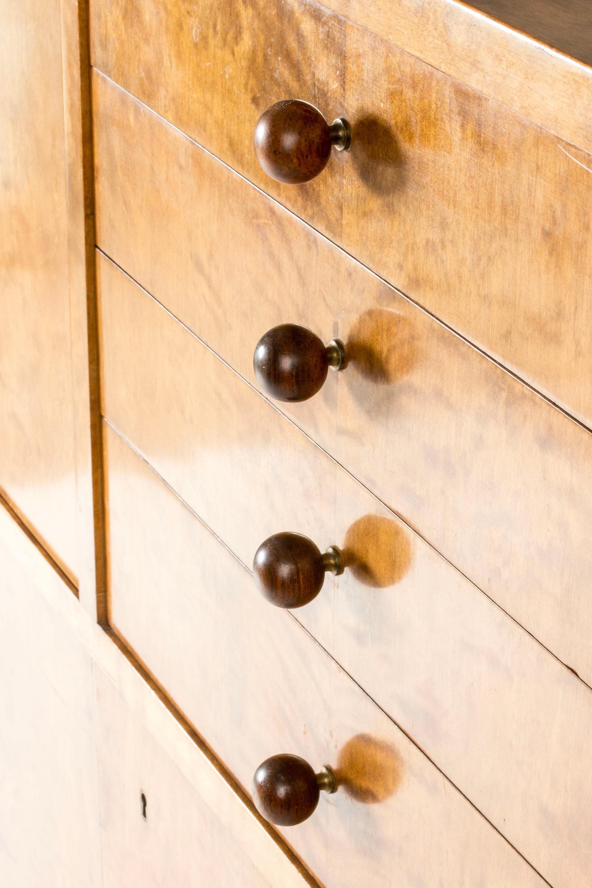 Scandinavian Functionalist Cabinet, Axel Larsson, Bodafors, Sweden, 1930s In Good Condition For Sale In Stockholm, SE
