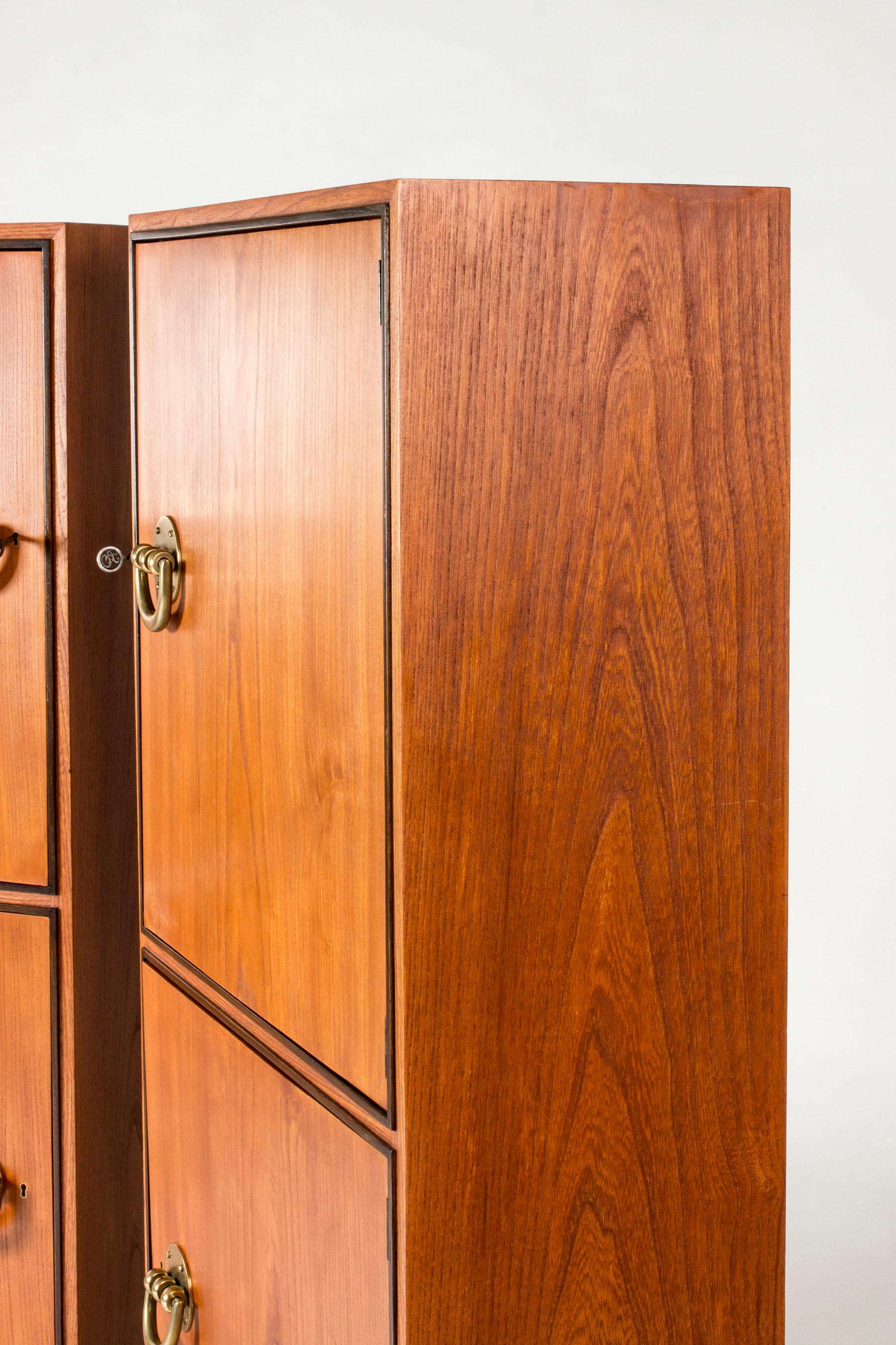 Mid-20th Century Scandinavian Functionalist Cabinets, Otto Schulz, Boet, Sweden, 1940s For Sale