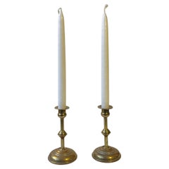 Scandinavian Functionalist Candlesticks in Brass