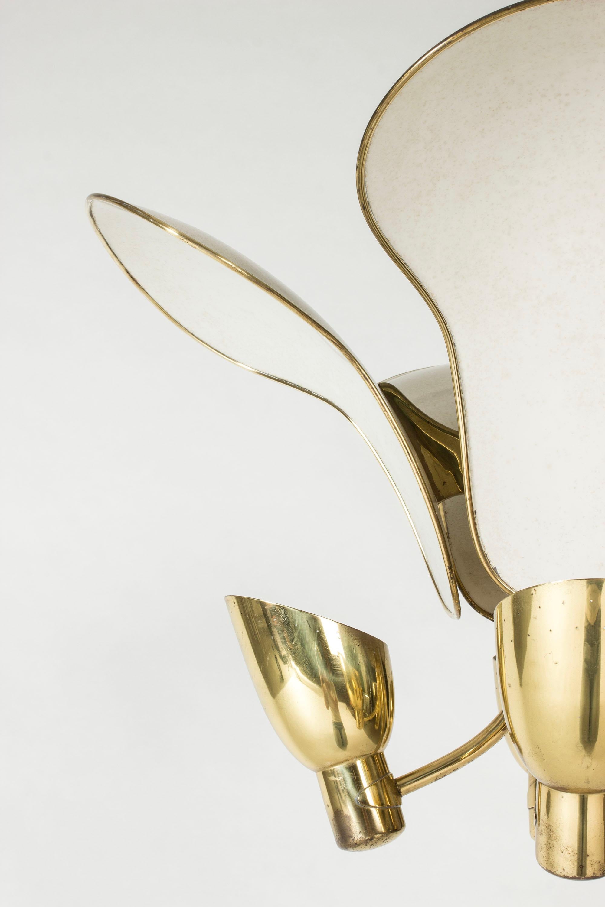 Swedish Scandinavian Functionalist Chandelier by Carl-Axel Acking, Sweden, 1930s For Sale