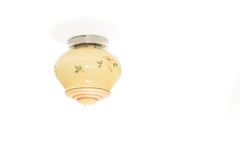 Scandinavian Functionalist Flush Mount Ceiling Light, 1950s, UL-ready