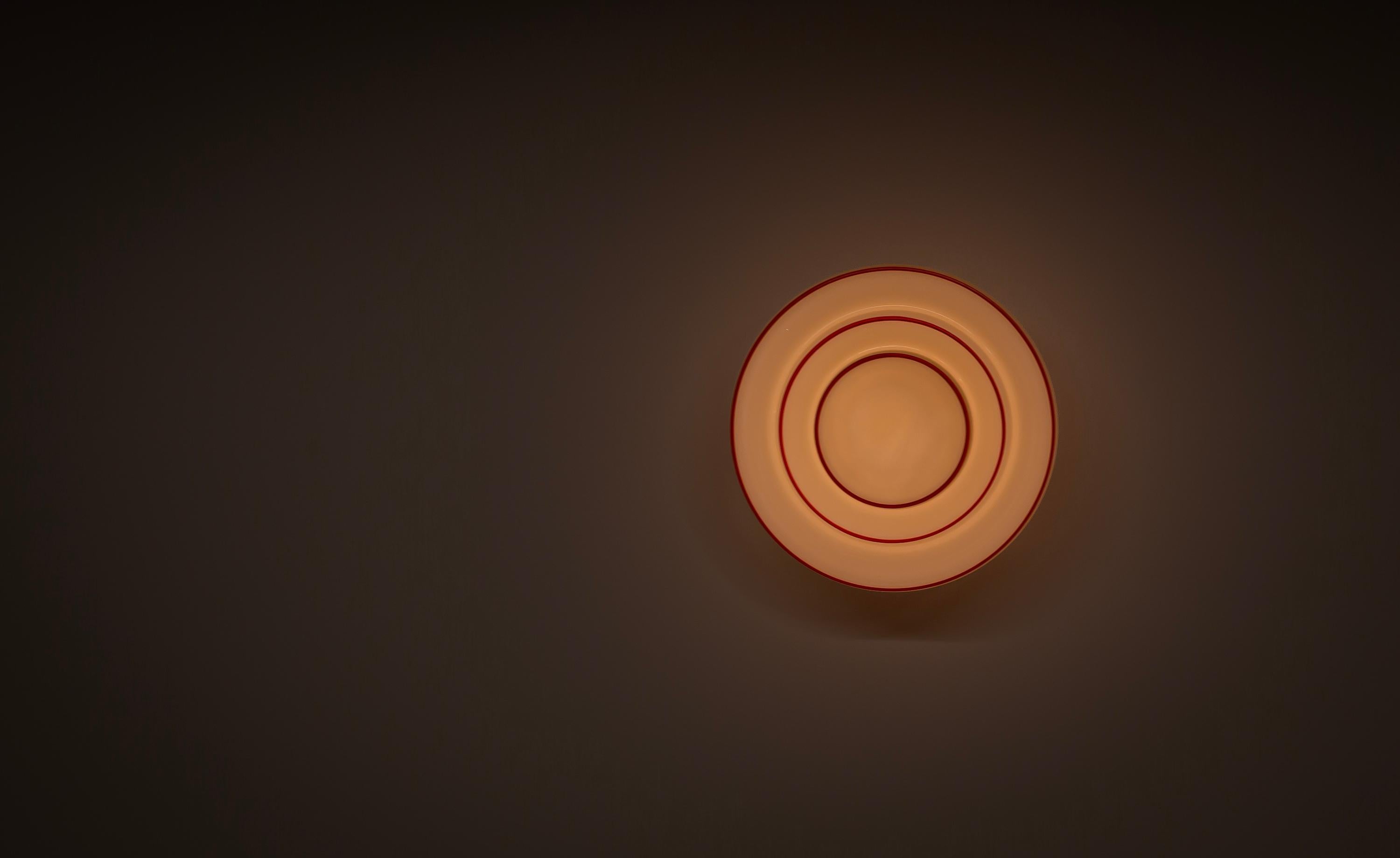 Scandinavian Functionalist Flush Mount Ceiling Light, 1950s For Sale 1