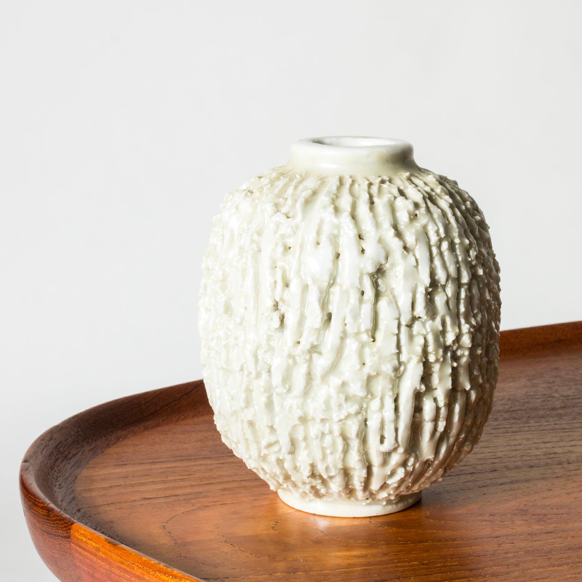 Skandinavische funktionalistische Vase aus Steinzeug von Gunnar Nylund, 1930er Jahre (Schwedisch) im Angebot