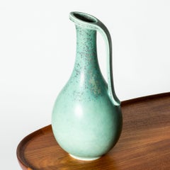 Scandinavian Functionalist Stoneware Vase by Gunnar Nylund, 1940s