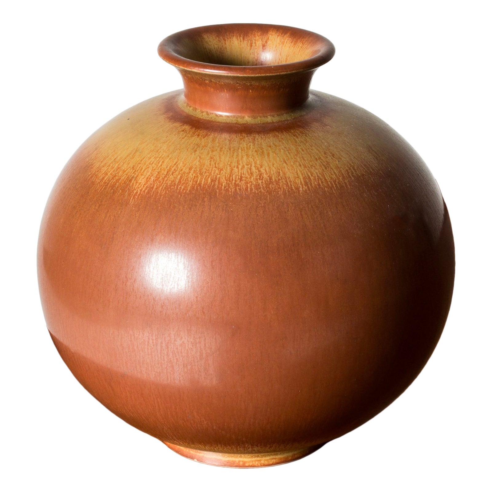 Vaso in gres scandinavo funzionalista di Gunnar Nylund, anni '1940