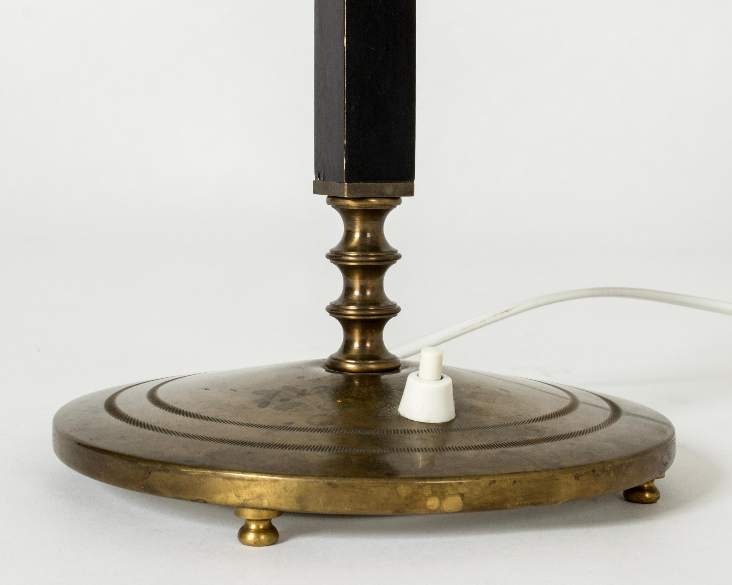Swedish Scandinavian Functionalist Table Lamp from Böhlmarks, Sweden, 1930s For Sale