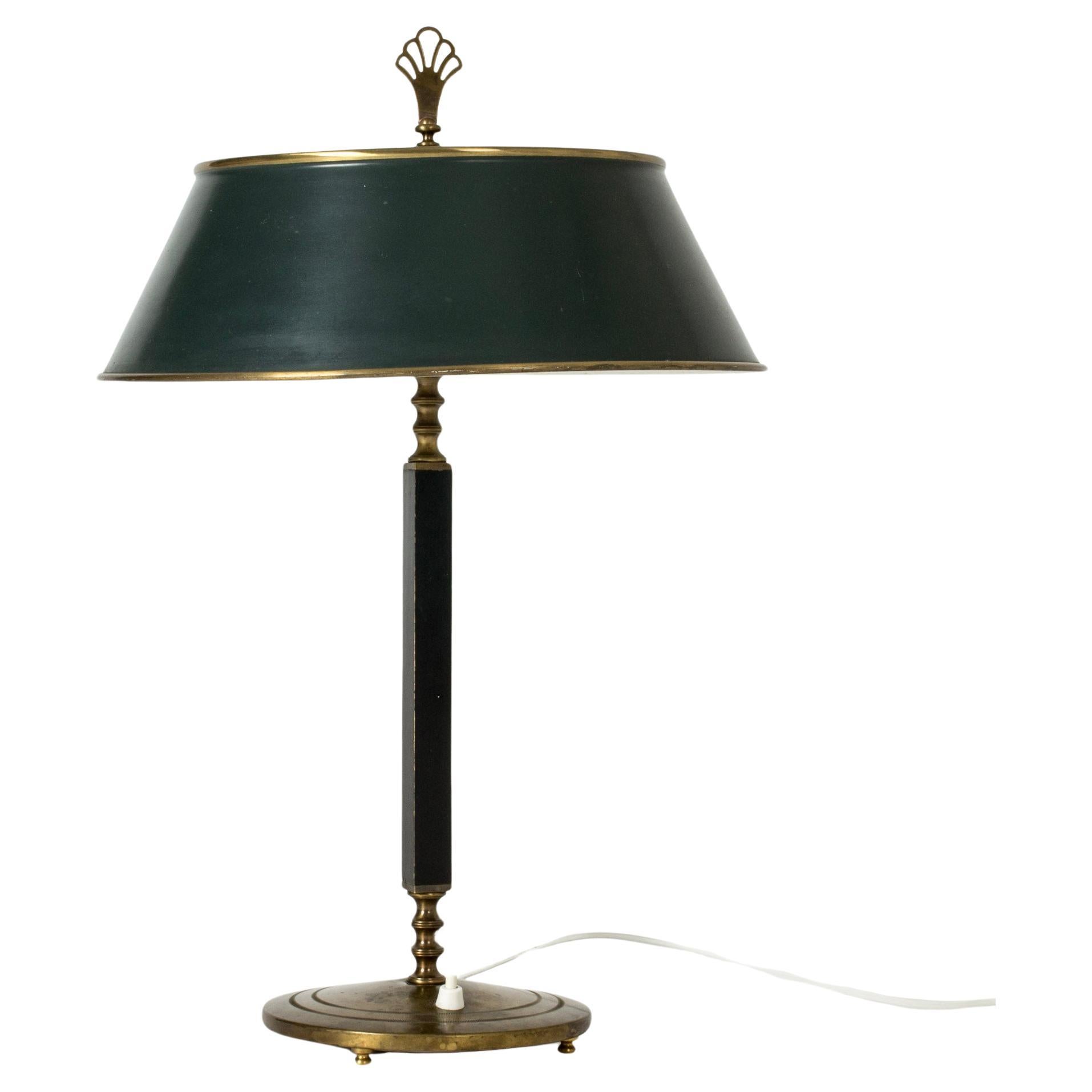 Scandinavian Functionalist Table Lamp from Böhlmarks, Sweden, 1930s For Sale