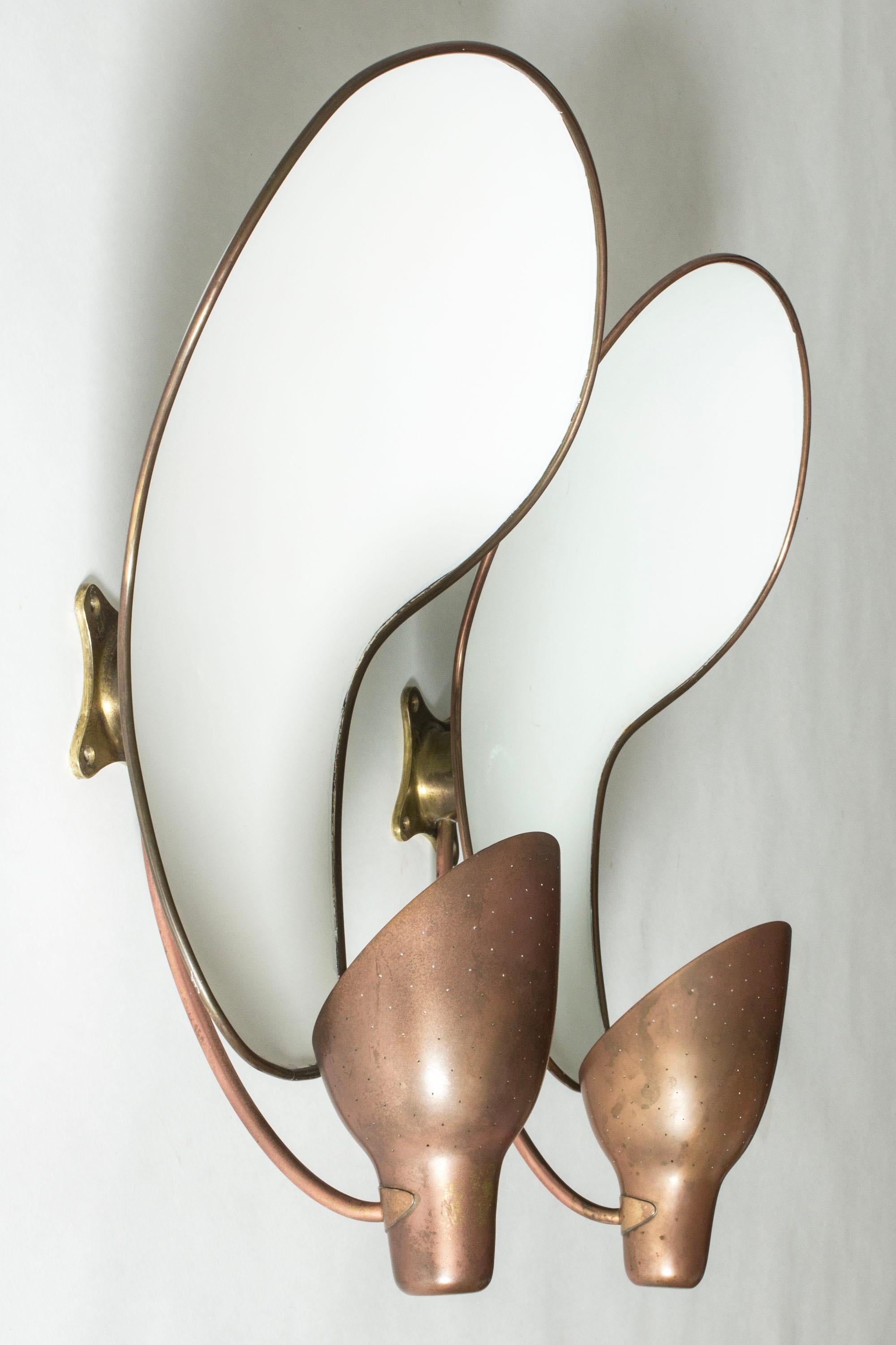 Swedish Scandinavian Functionalist Wall Lights by Carl-Axel Acking, Sweden, 1930s For Sale