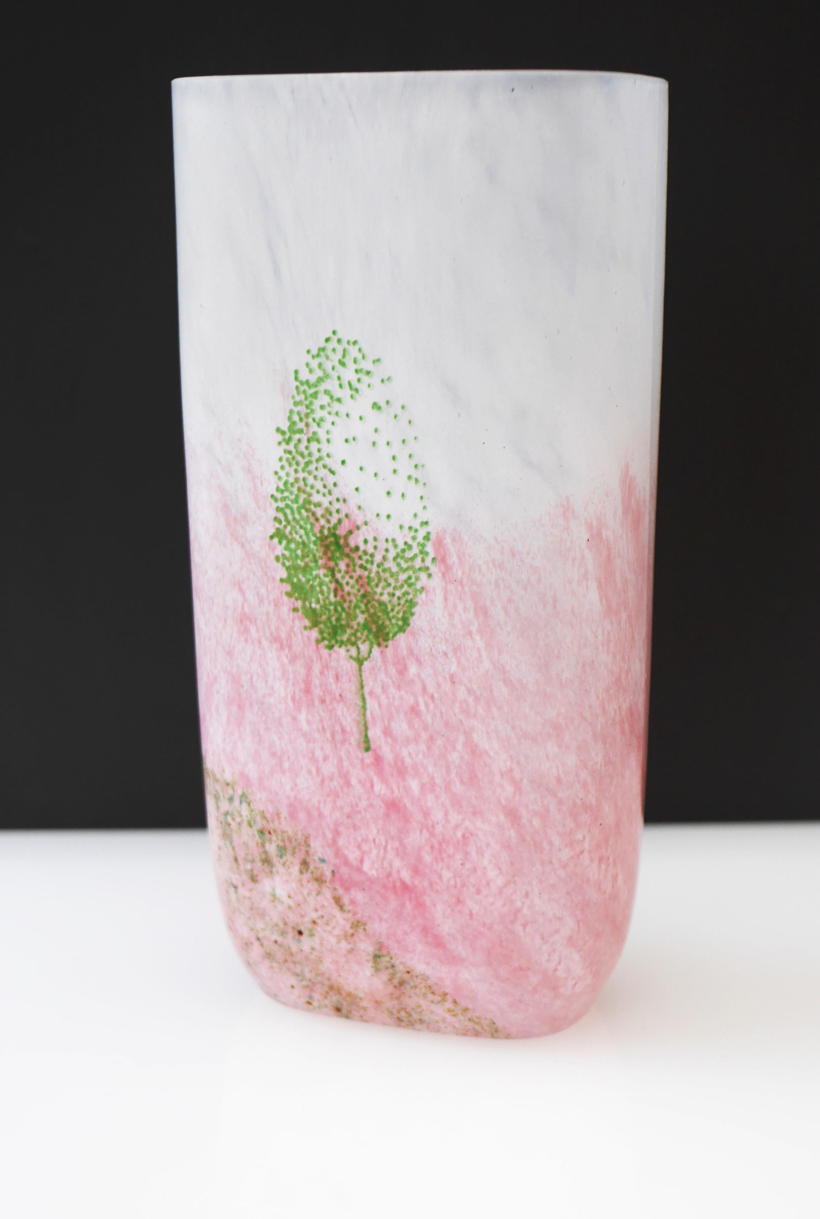 Scandinavian Modern Scandinavian Glass Art Vase Known as 