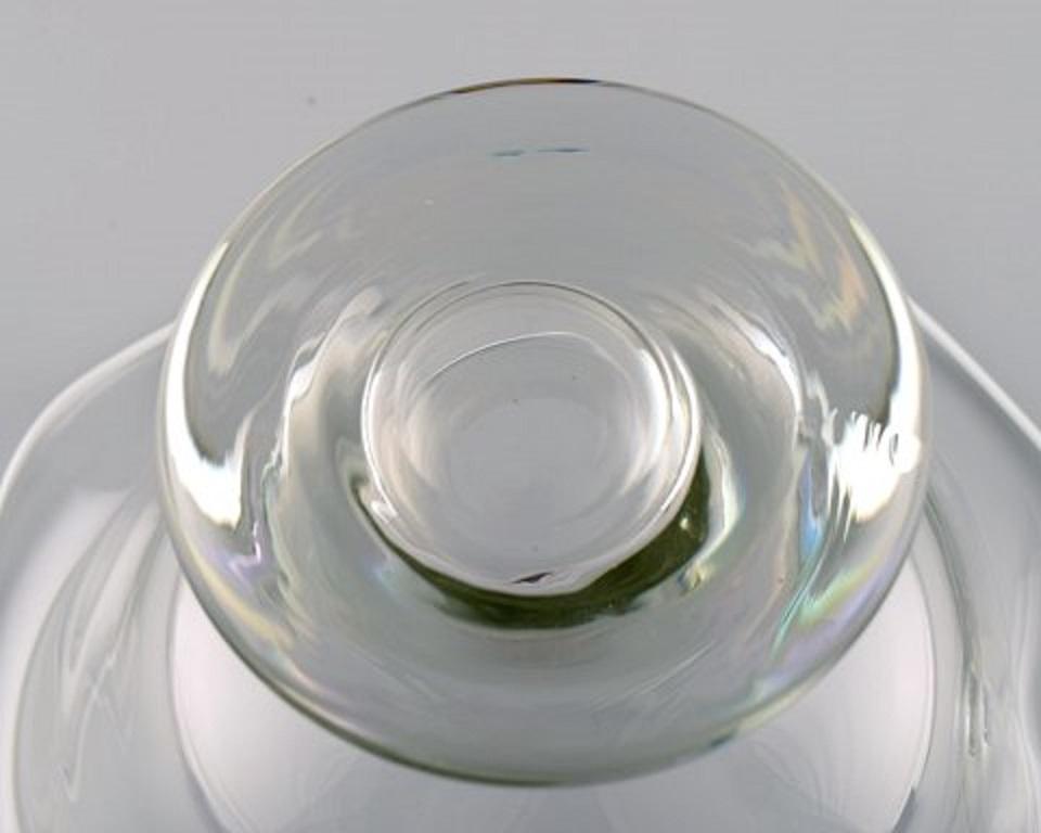 Scandinavian Glass Artist, Large Bowl in Mouth Blown Art Glass, 1960s-1970s For Sale 2