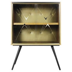 Scandinavian Glass Case with Pattern, 1960s