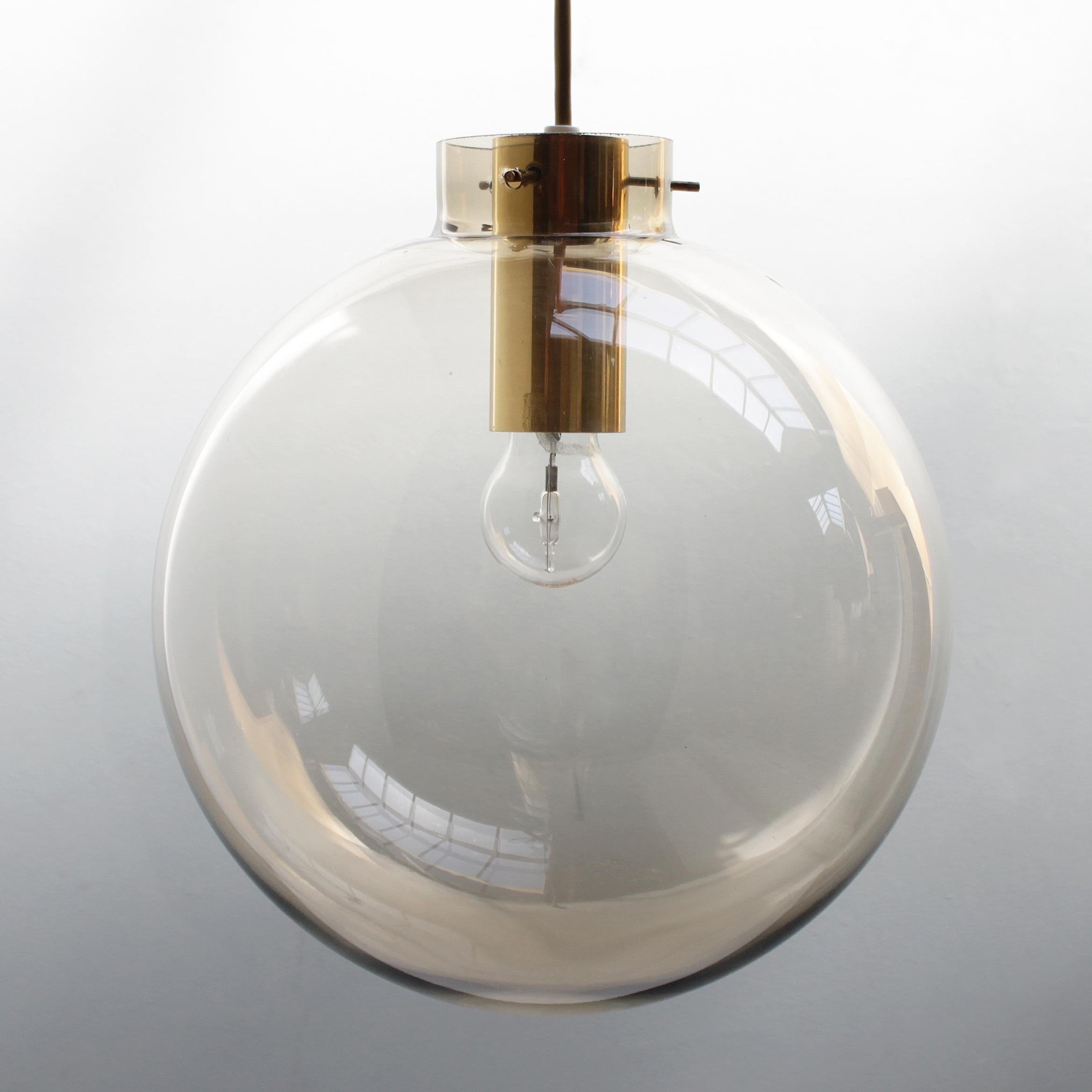 Scandinavian Glass Sphere Pendant by Jonas Hidle for Høvik Lys In Good Condition In JM Haarlem, NL