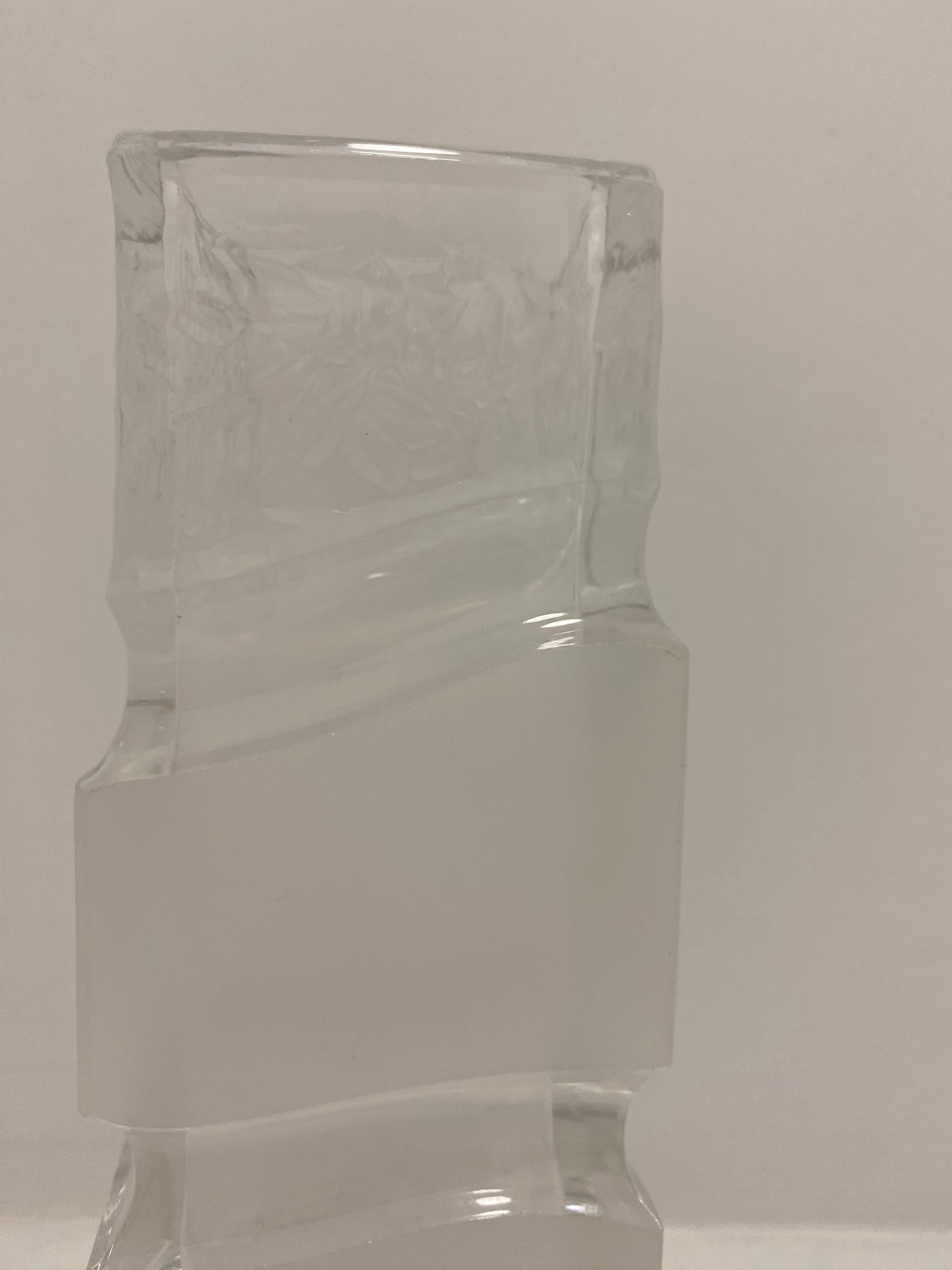 Late 20th Century Scandinavian Glass Vase For Sale