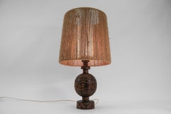 Scandinavian Handmade Mid-Century Modern Wood Table Lamp, 1960s