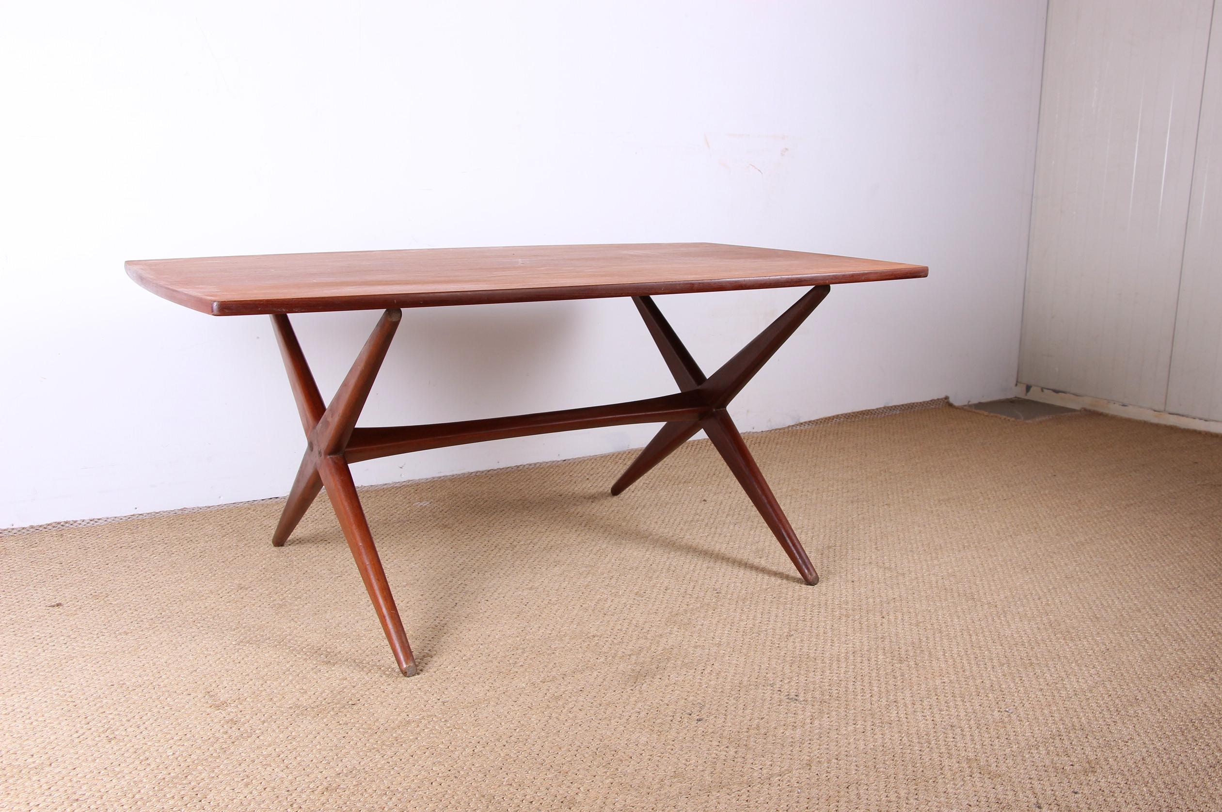 Scandinavian High and Low Table in Teak, 1960 For Sale 3