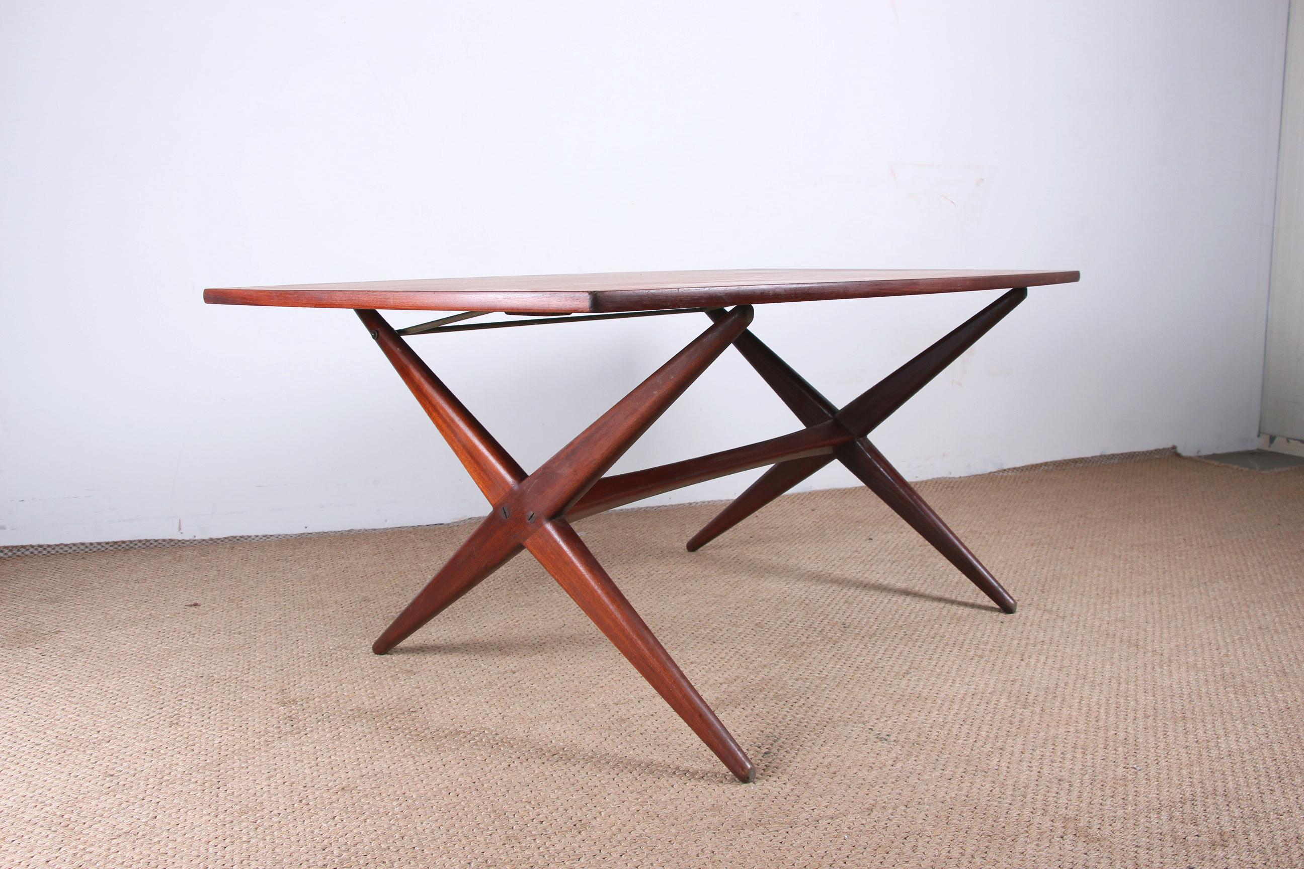 Scandinavian High and Low Table in Teak, 1960 For Sale 7