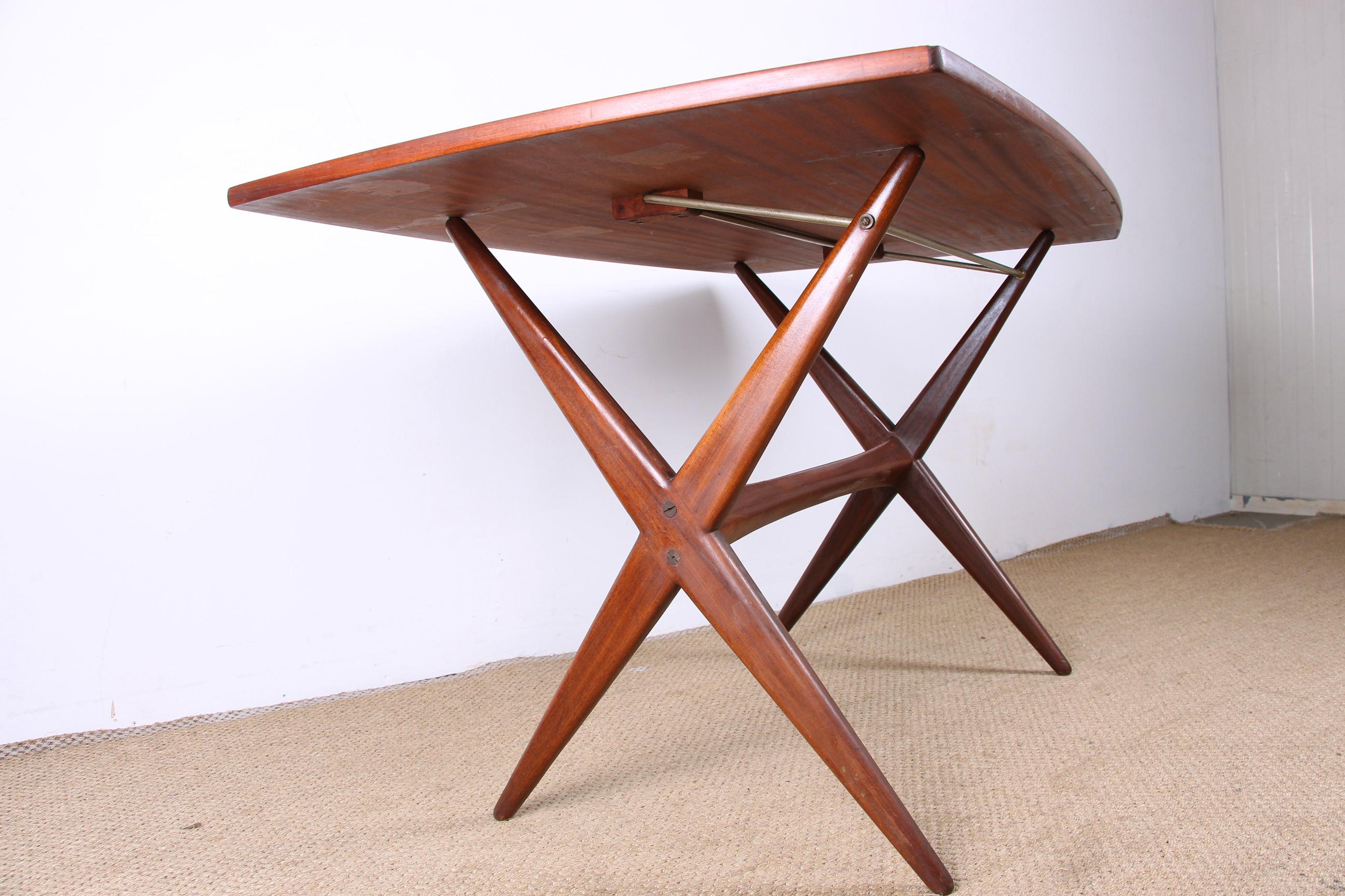 Scandinavian High and Low Table in Teak, 1960 For Sale 2