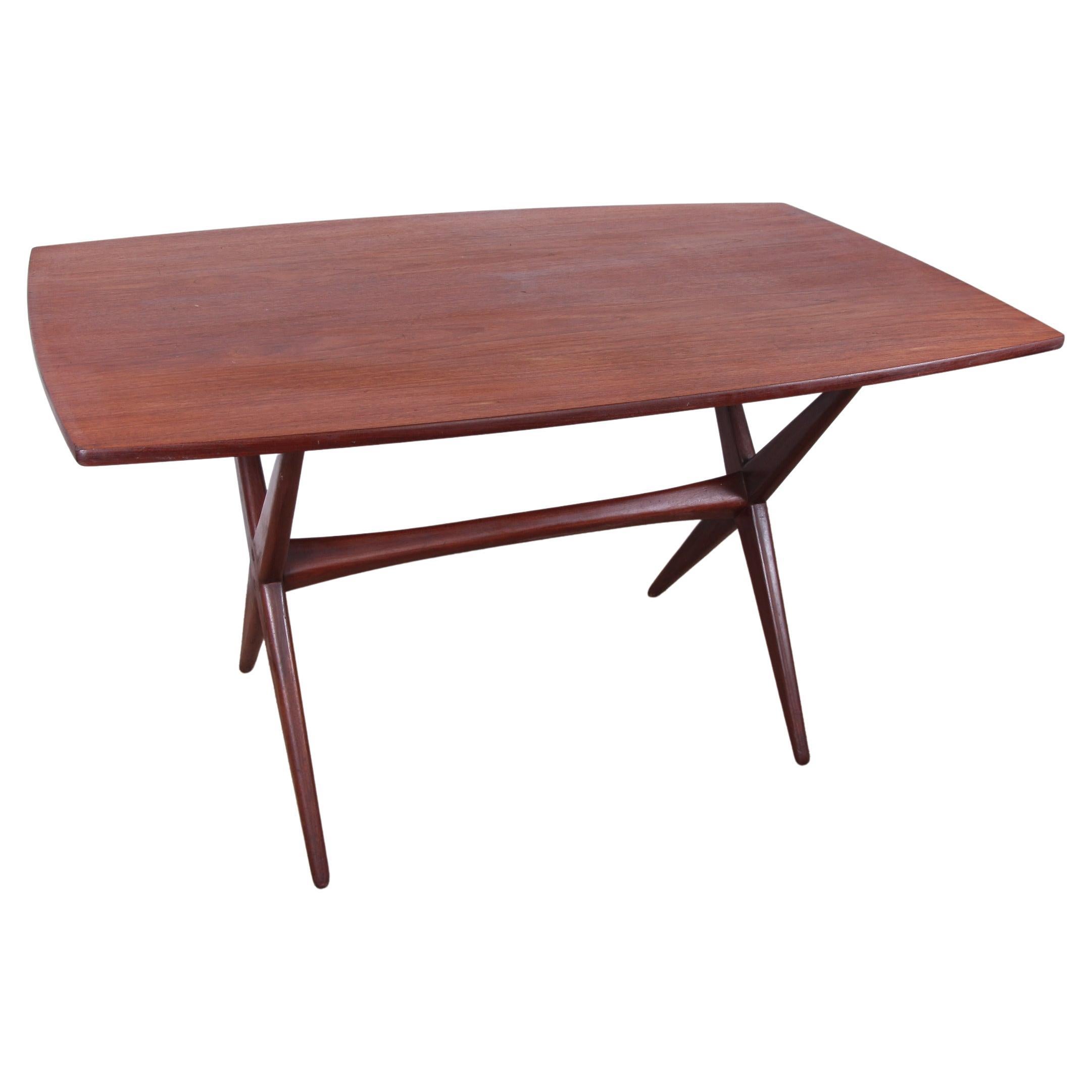 Scandinavian High and Low Table in Teak, 1960 For Sale