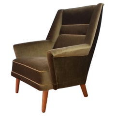 Scandinavian High Back Lounge Chair, 1960's