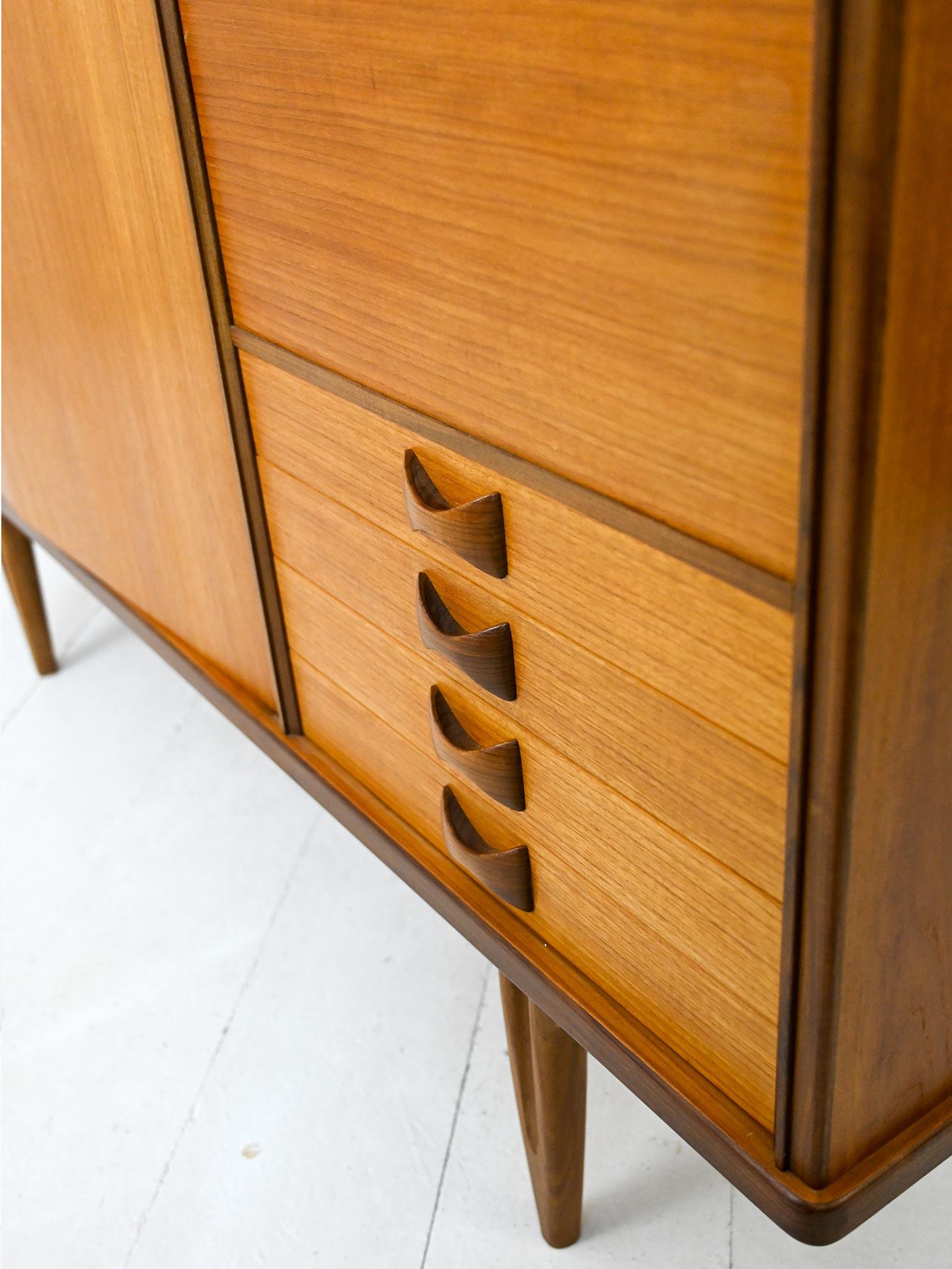 Scandinavian Highboard with Drawers For Sale 5