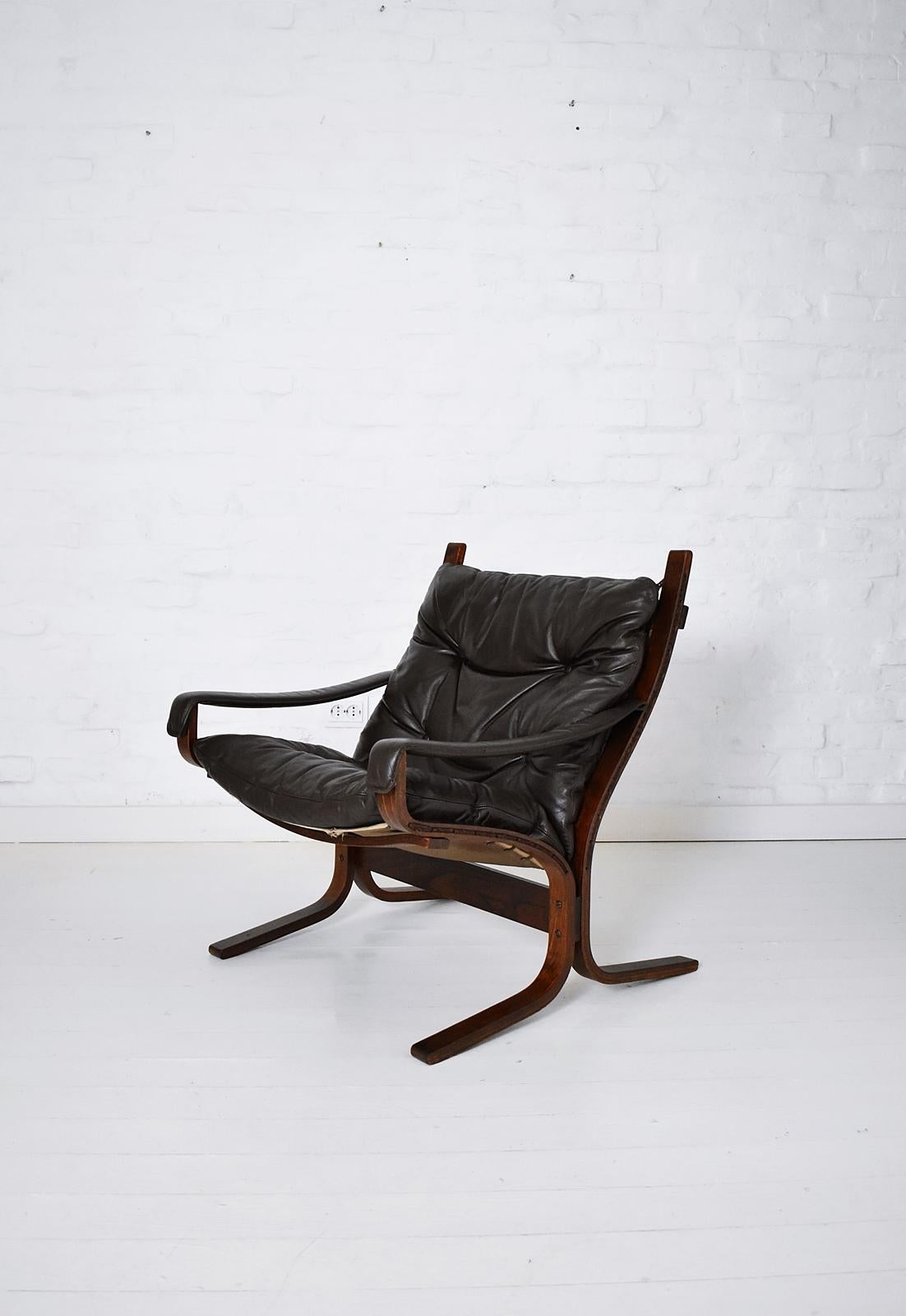 Bentwood Scandinavian Ingmar Relling Siesta Armchair by Westnofa, Norway, 1970s