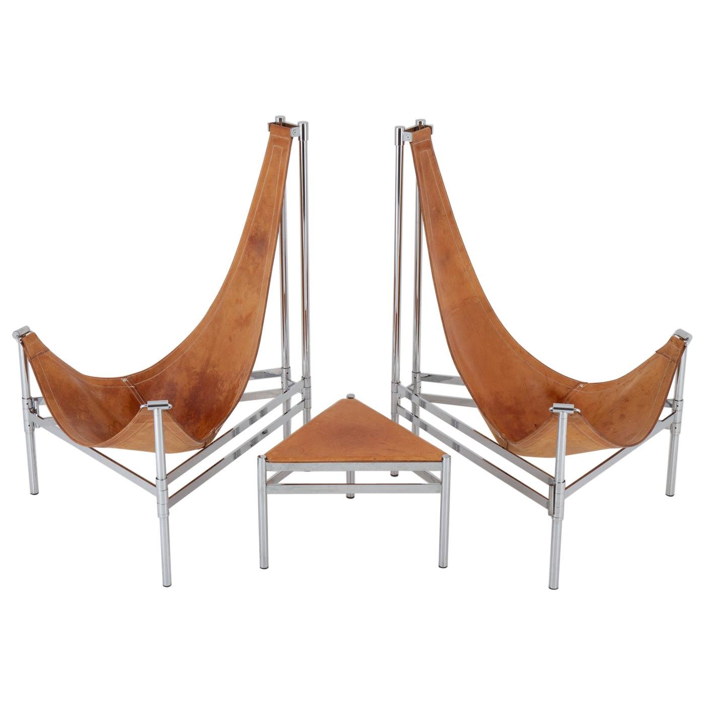 Scandinavian "Inka" Lounge Chairs by Christina and Lars Andersson, 1980s