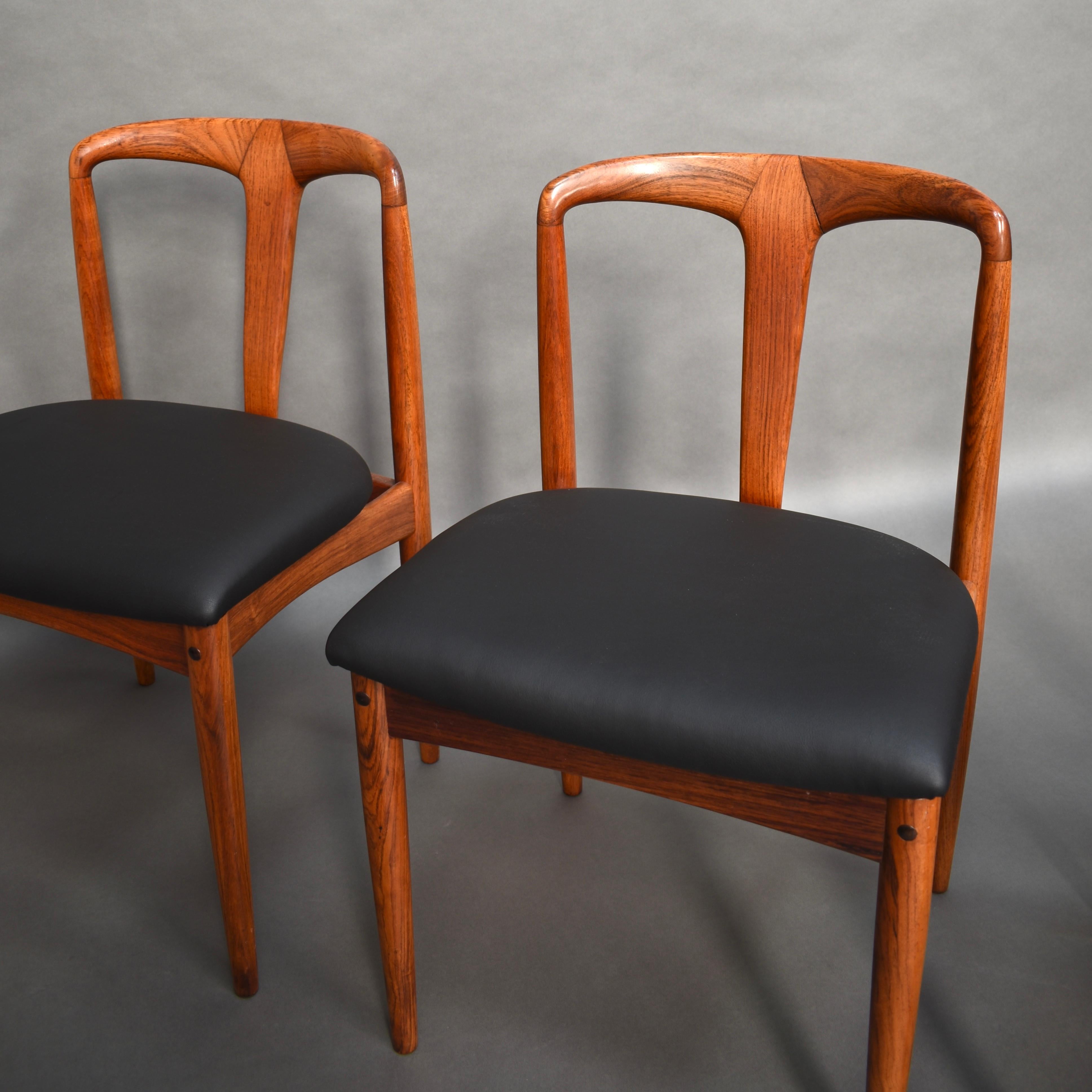 Scandinavian Johannes Andersen Chairs with New Upholstery, Denmark, 1960s 3