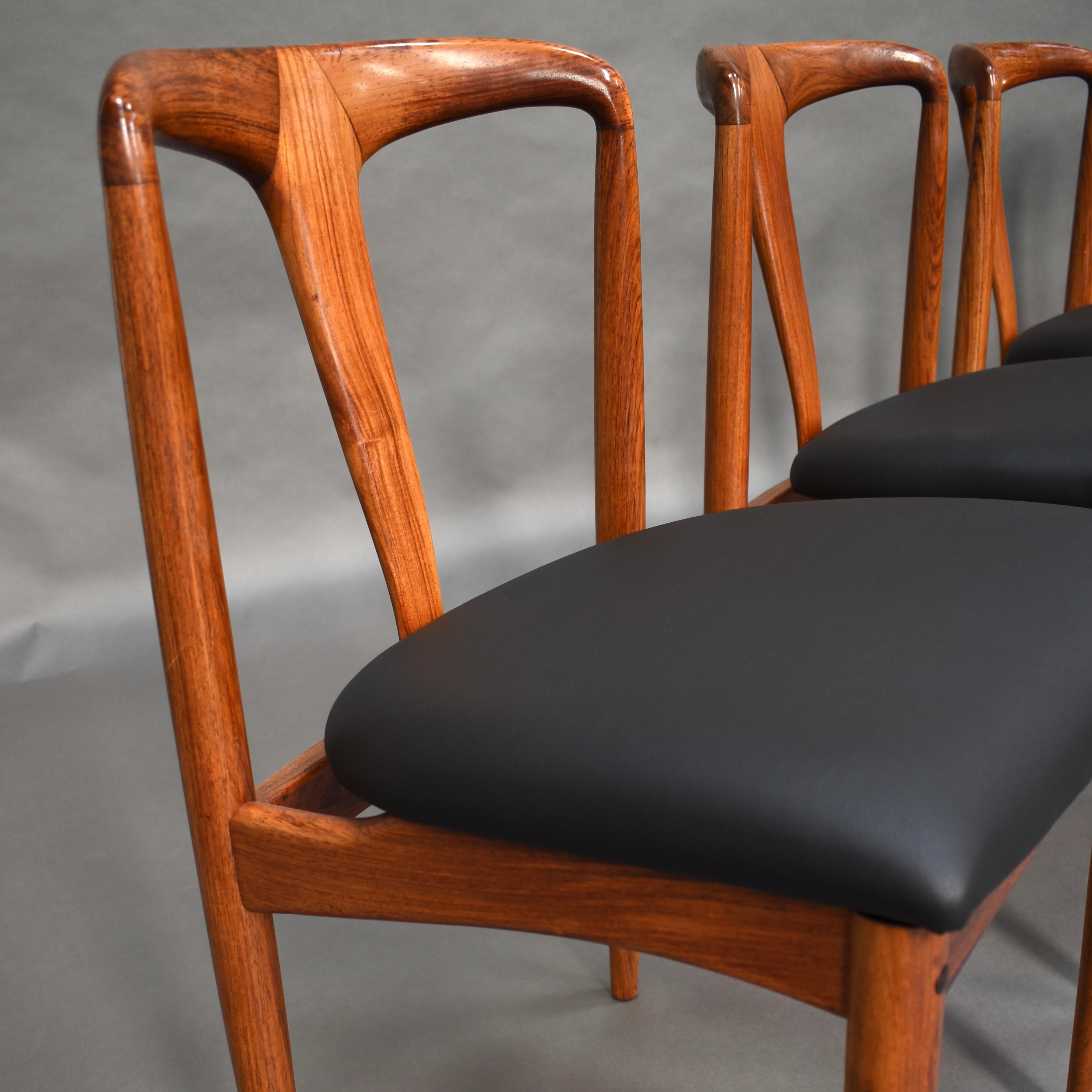Scandinavian Johannes Andersen Chairs with New Upholstery, Denmark, 1960s 4