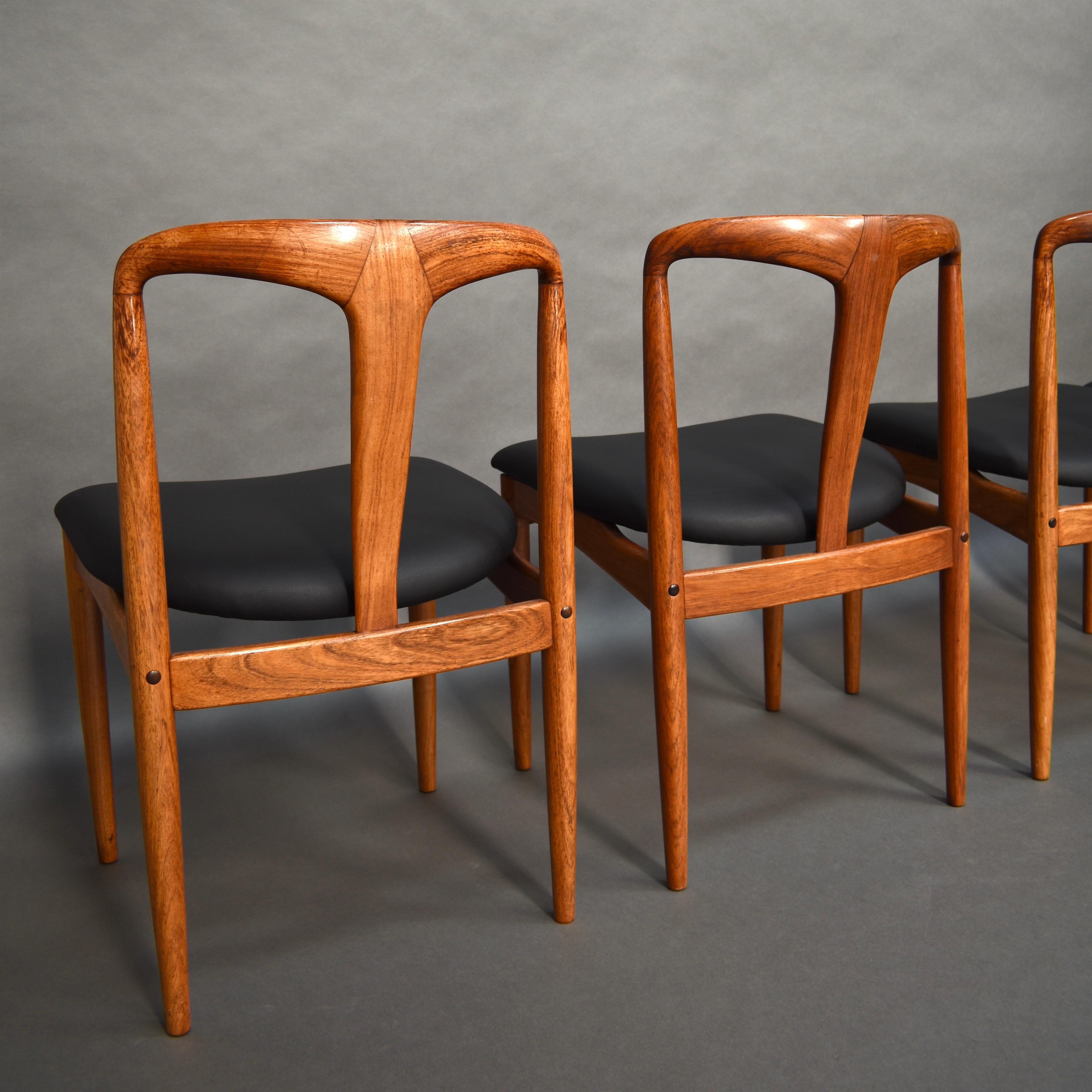 Scandinavian Johannes Andersen Chairs with New Upholstery, Denmark, 1960s 7