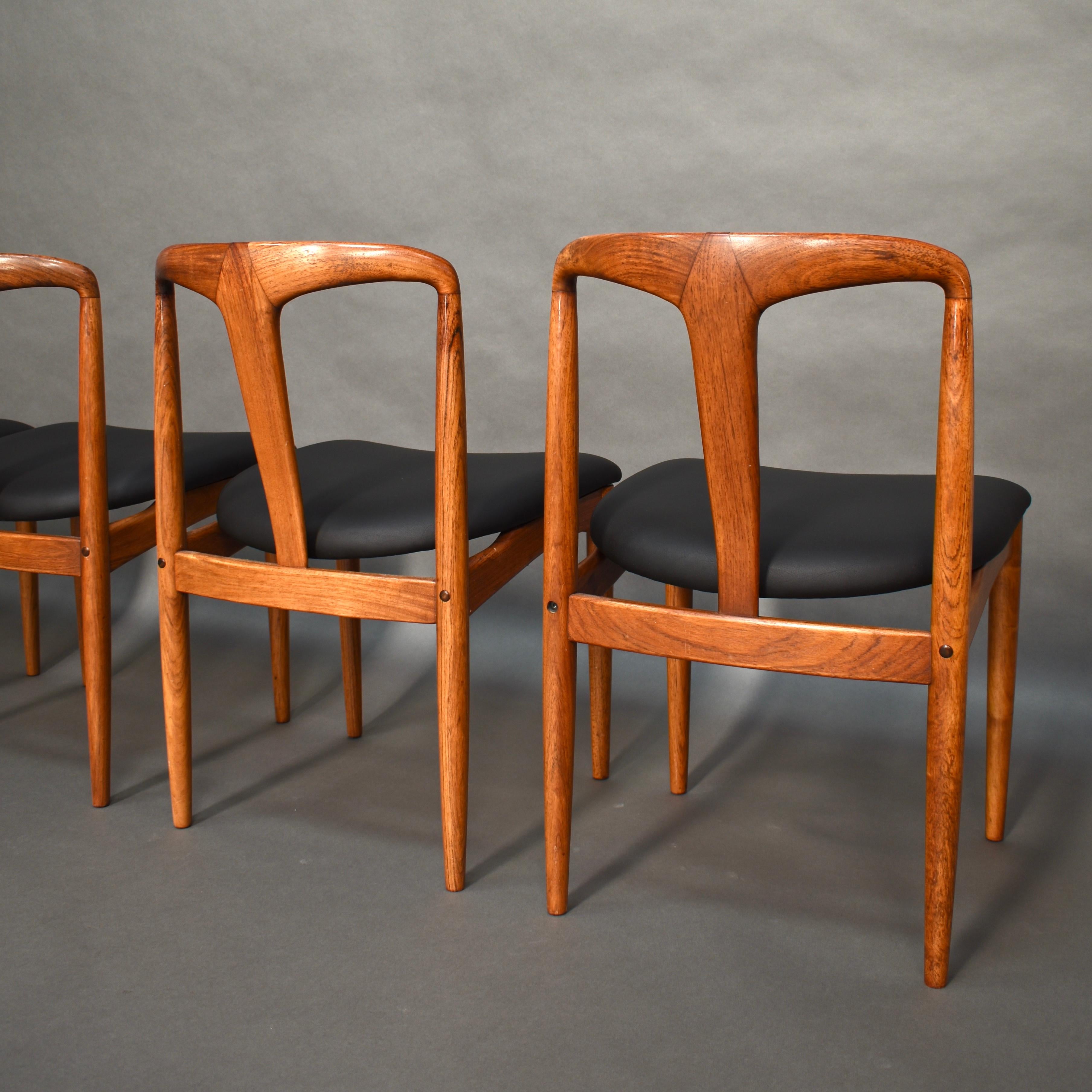 Scandinavian Johannes Andersen Chairs with New Upholstery, Denmark, 1960s 8