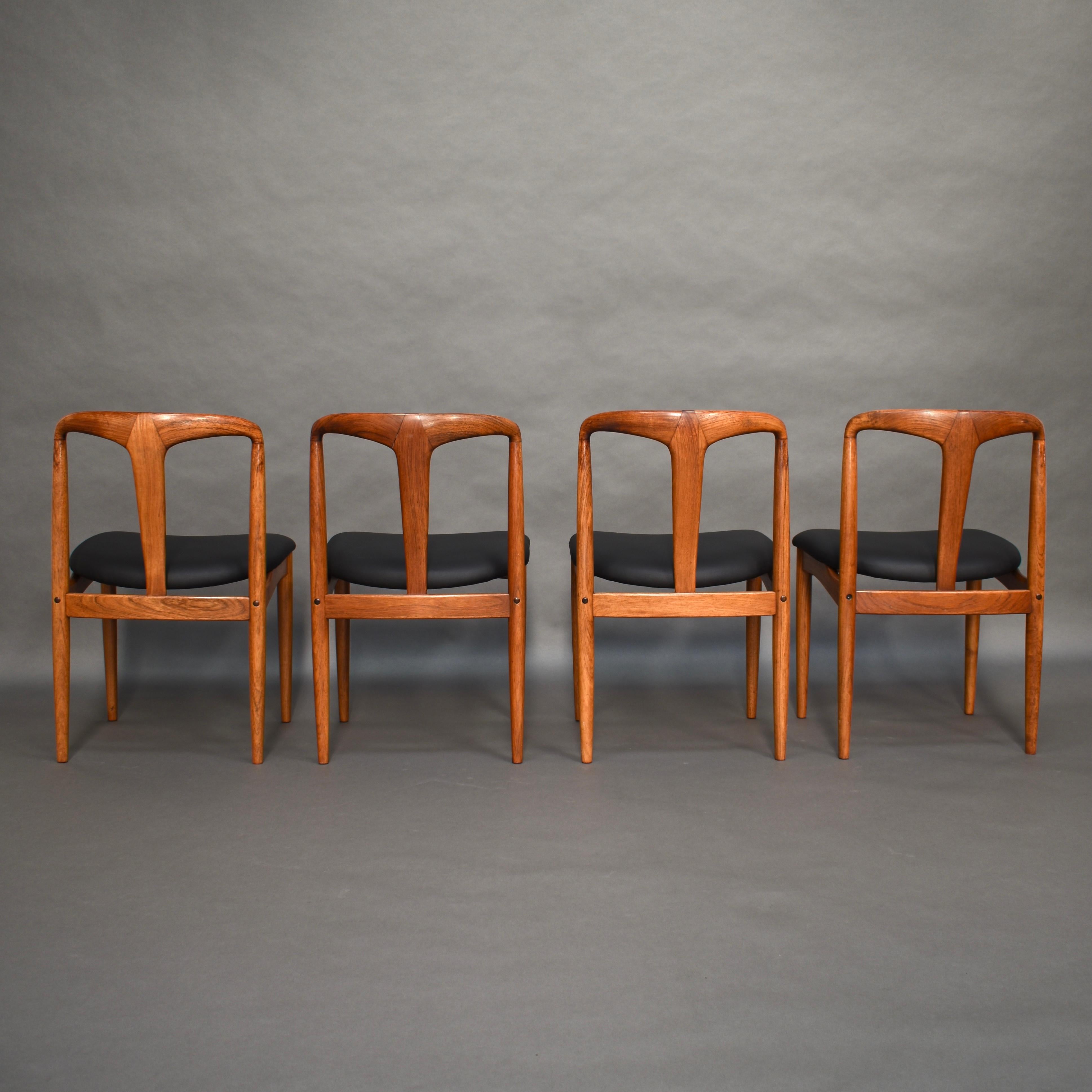 Scandinavian Johannes Andersen Chairs with New Upholstery, Denmark, 1960s In Good Condition In Pijnacker, Zuid-Holland