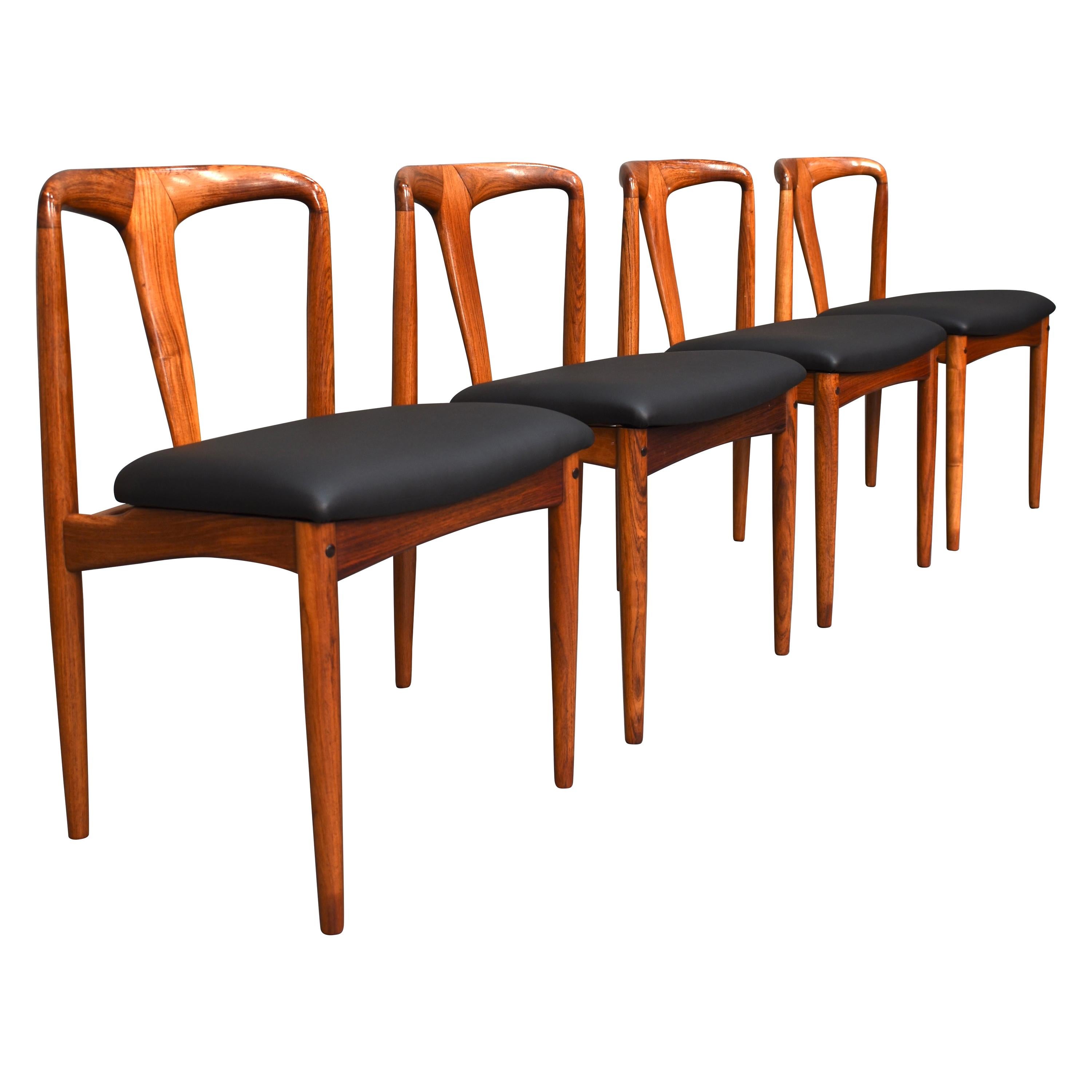 Scandinavian Johannes Andersen Chairs with New Upholstery, Denmark, 1960s