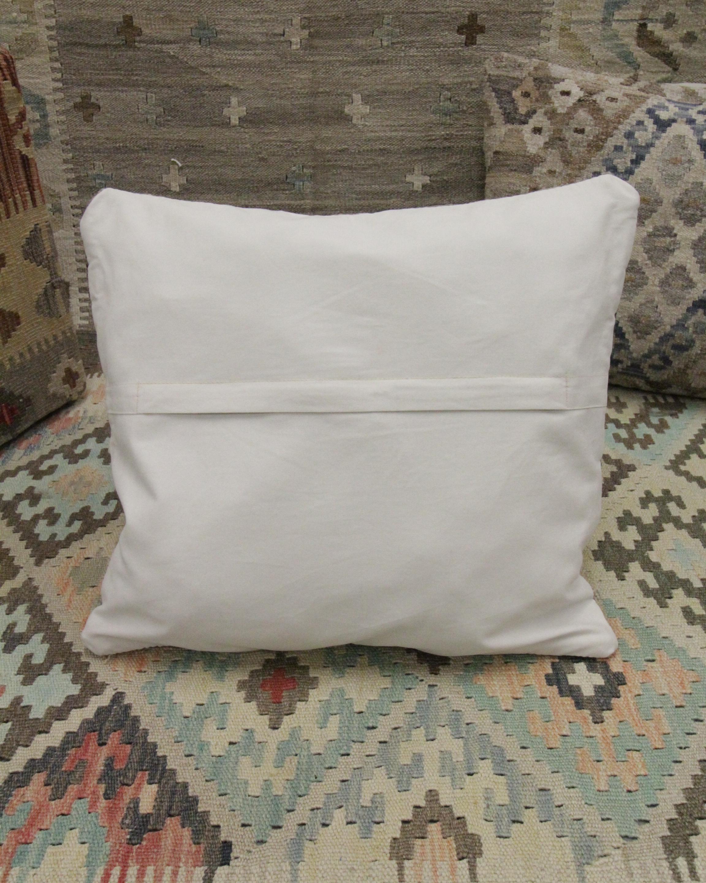 Contemporary Scandinavian Kilim Light Grey Cushion Cover Oriental Kilim Pillow