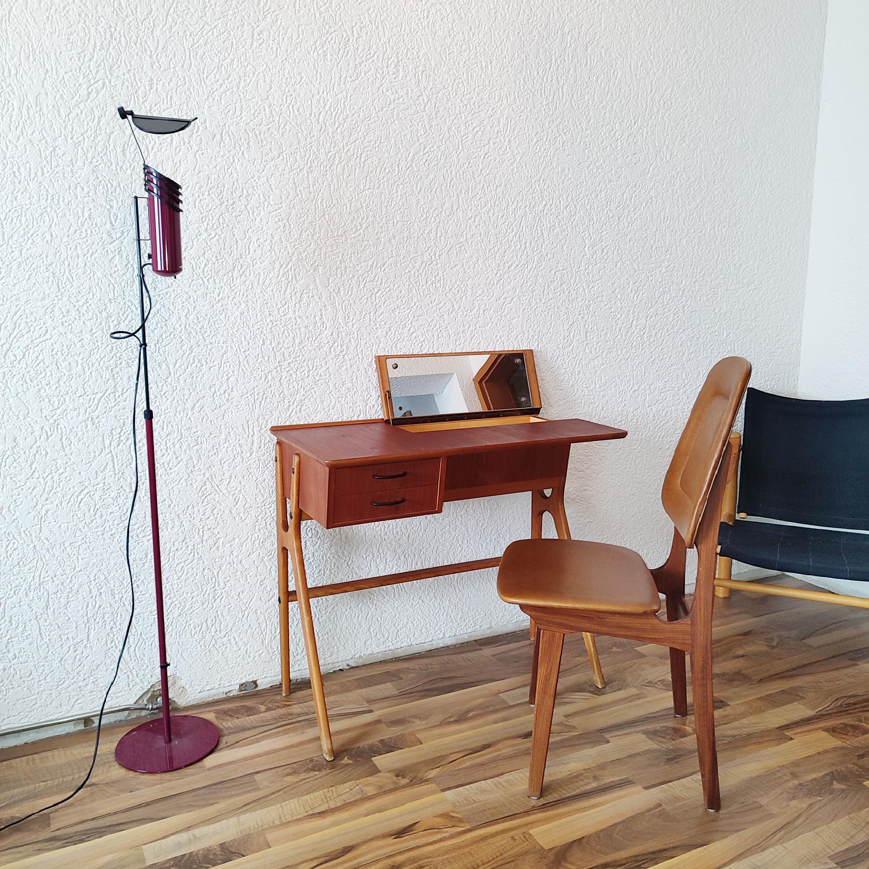 Mid-20th Century Scandinavian Lady Desk with Vanity Mirror and Chair by Sörheim Bruk, Norway