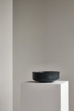 Scandinavian Large Blue Stoneware Bowl by Eva Stæhr-Nielsen for SAXBO, Denmark