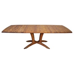 Scandinavian Large Extendable Pine Dining Table