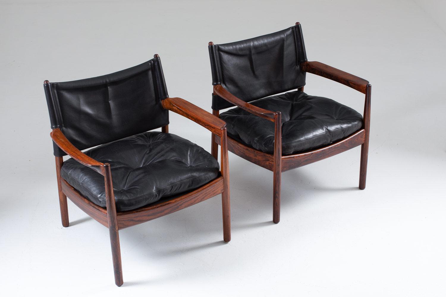 scandinavian leather chair