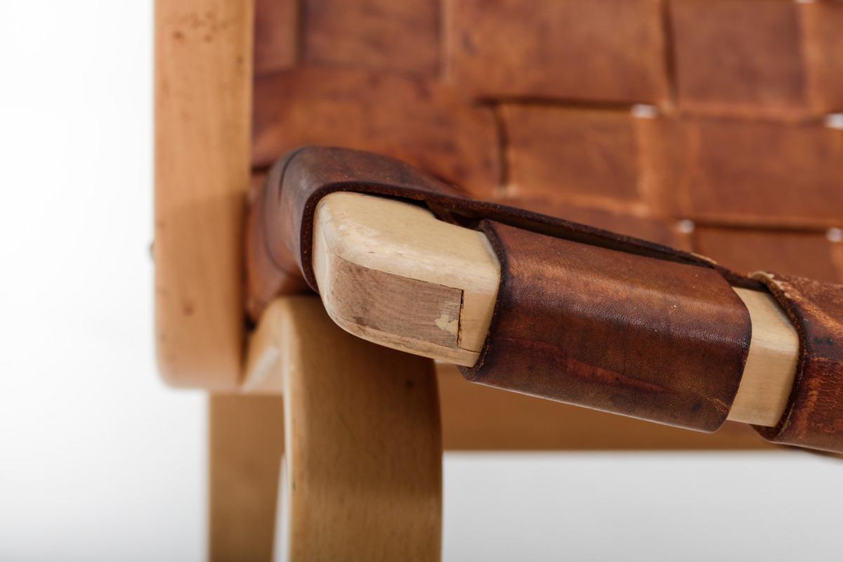Scandinavian Leather Easy Chair 