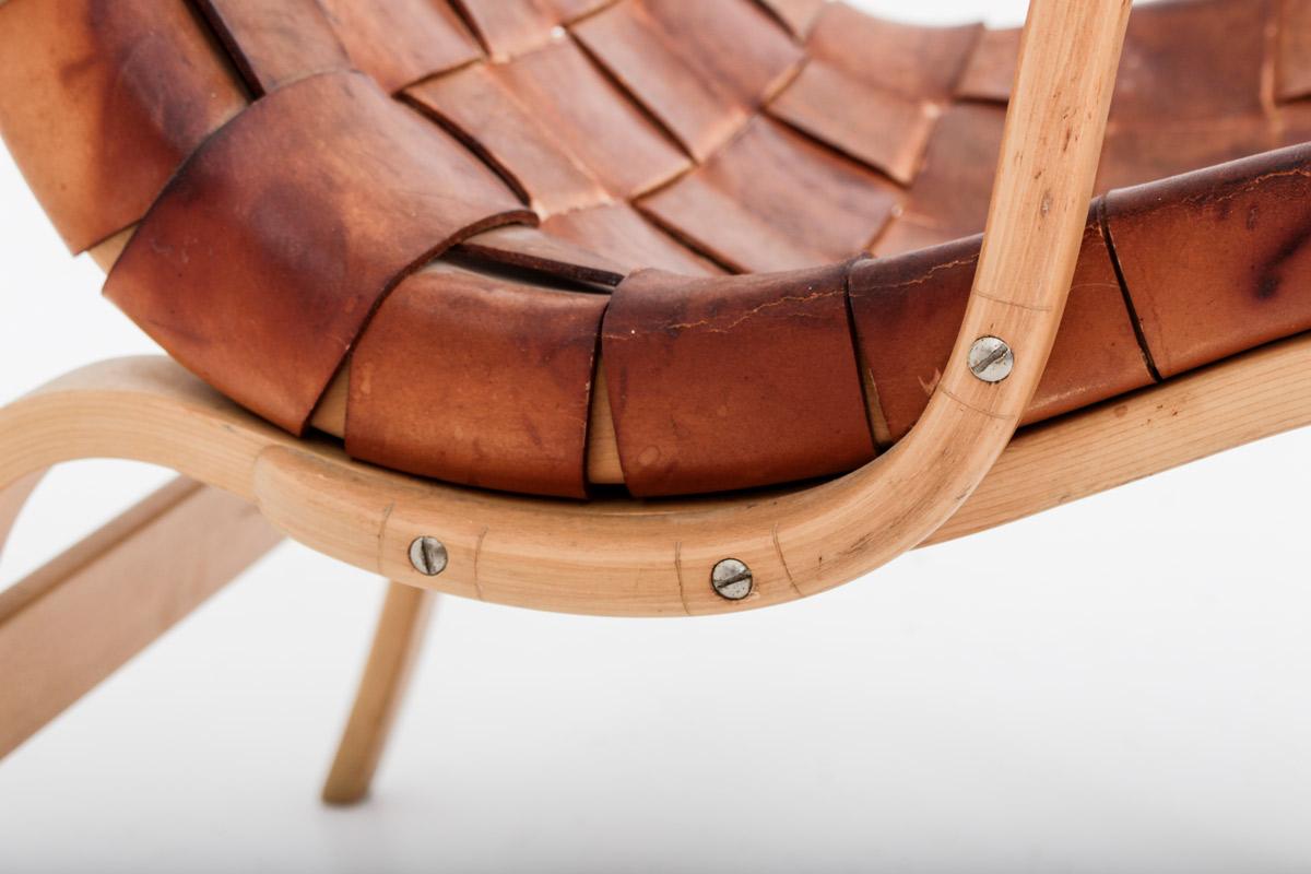 Scandinavian Leather Easy Chair 